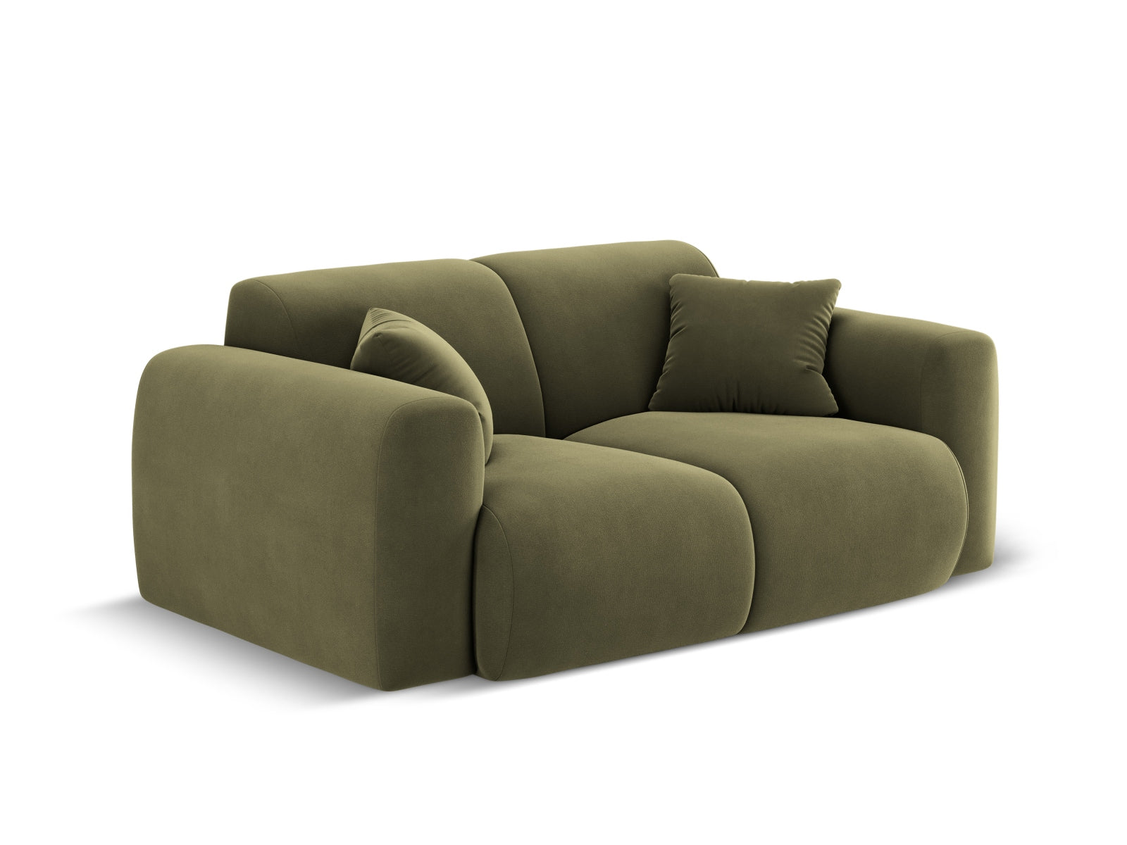 Nolio Velour Sofa 2 Sitzer 95cm in Light Green präsentiert im Onlineshop von KAQTU Design AG. 2er Sofa ist von Cosmopolitan Design