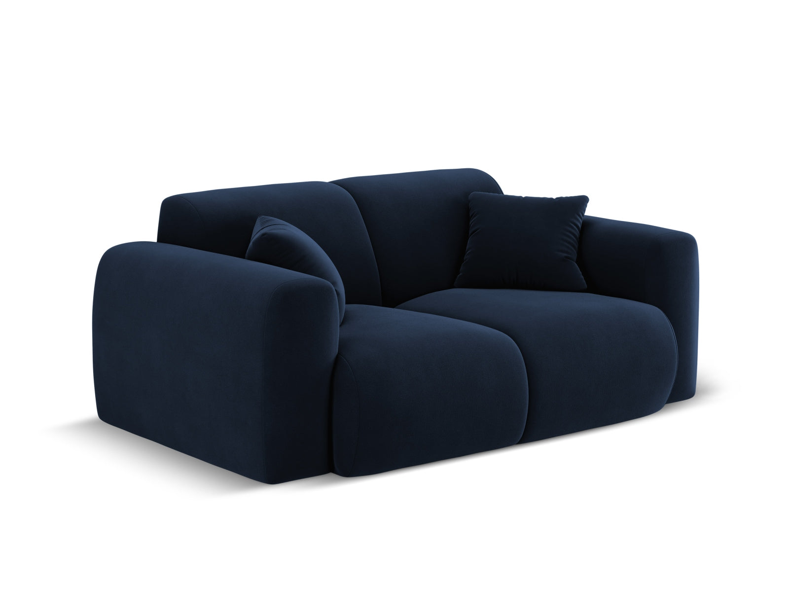 Nolio Velour Sofa 2 Sitzer 95cm in Royal Blue präsentiert im Onlineshop von KAQTU Design AG. 2er Sofa ist von Cosmopolitan Design