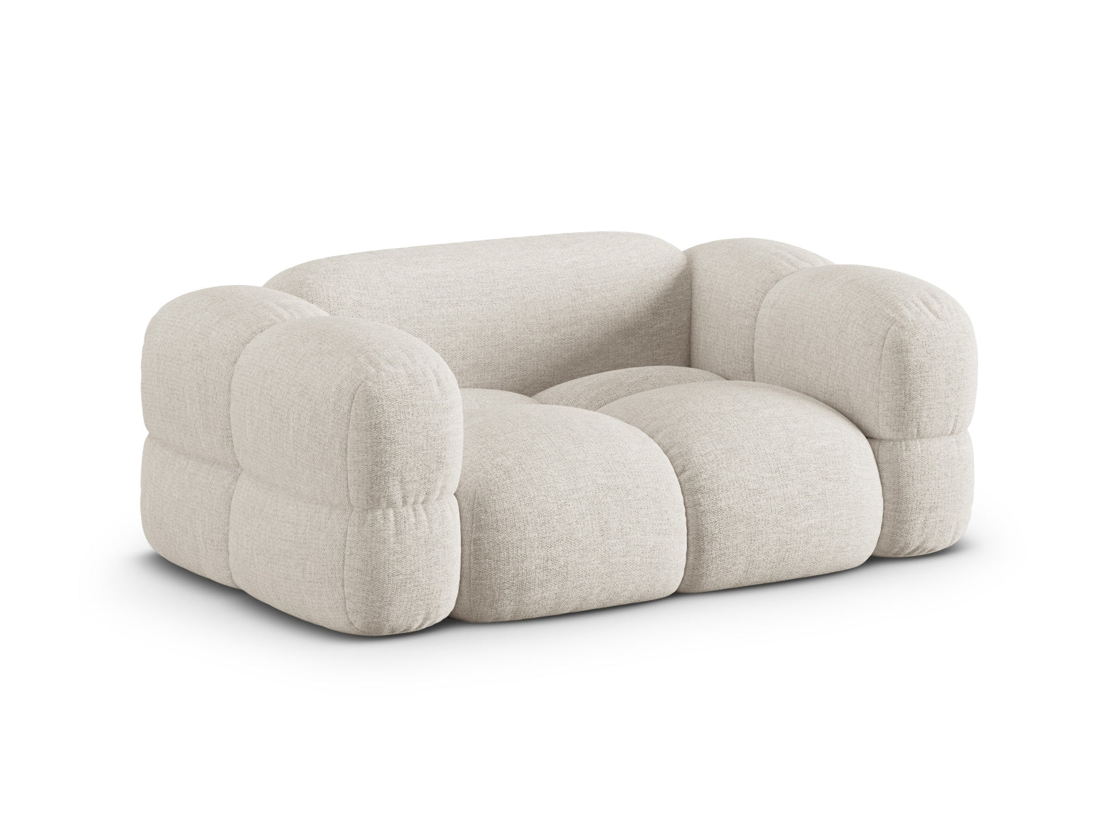 Elegantes 2-Sitzer Sofa Loretto in Beige von Cosmopolitan Design, perfekt für stilvolle Wohnräume und gemütliche Abende.
