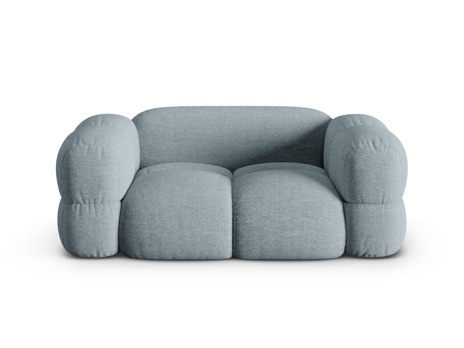 Loretto Sofa 2 Sitzer 100cm in Pastel Blue-Sorella präsentiert im Onlineshop von KAQTU Design AG. 2er Sofa ist von Cosmopolitan Design