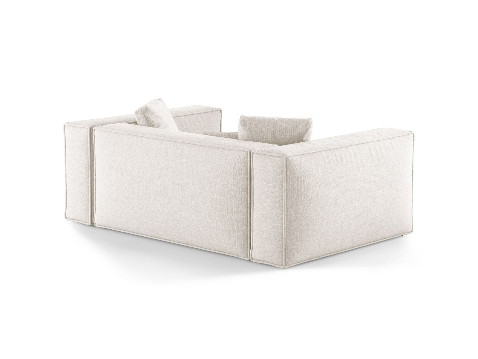 Elegantes 2-Sitzer Sofa Aveiro in sanftem Beige, ideal für stilvolle Wohnräume und entspannte Stunden, erhältlich bei Cosmopolitan Design.