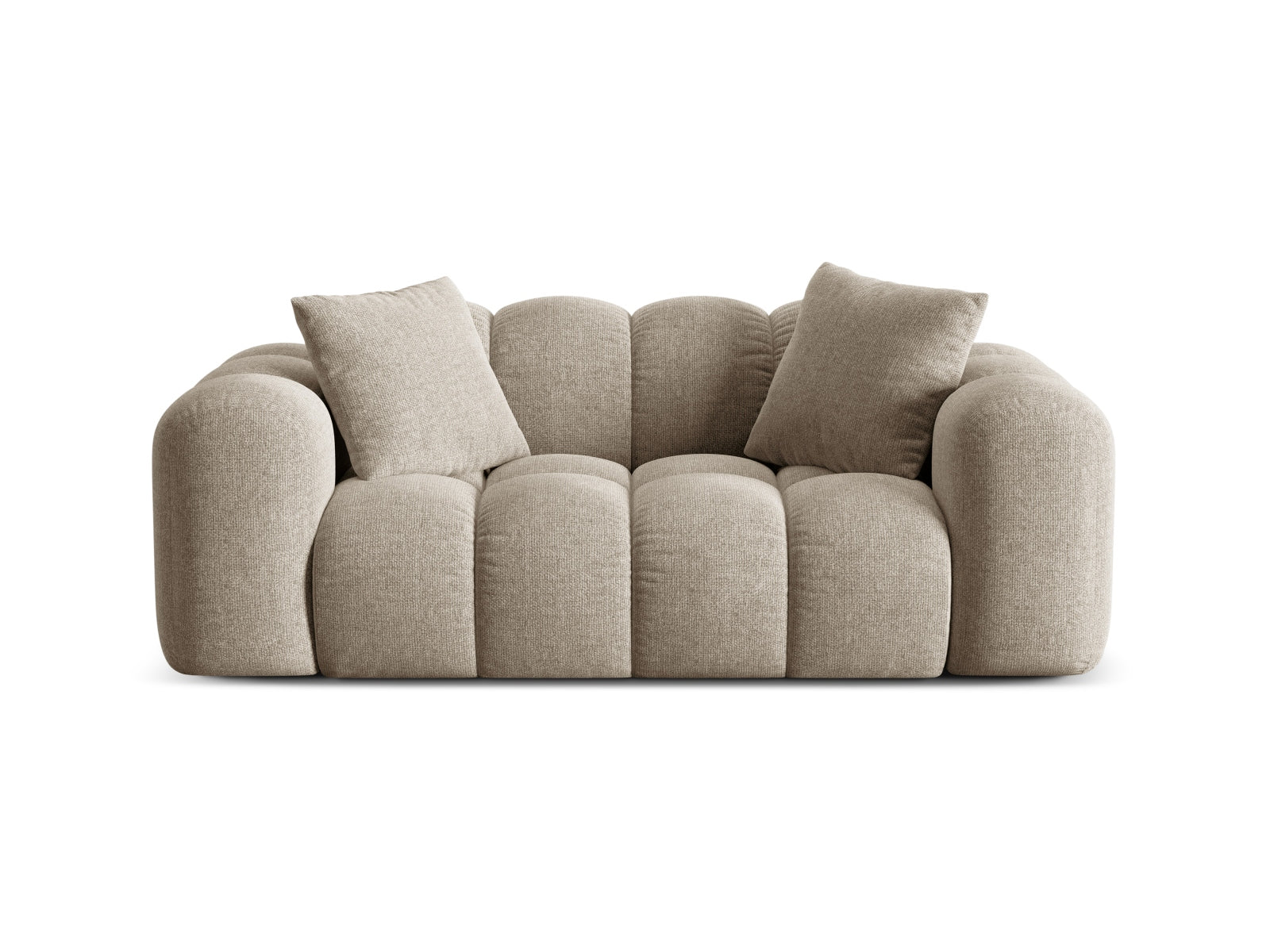 2-Sitzer Sofa Treno in Dark Beige-Eden präsentiert im Onlineshop von KAQTU Design AG. 2er Sofa ist von Cosmopolitan Design