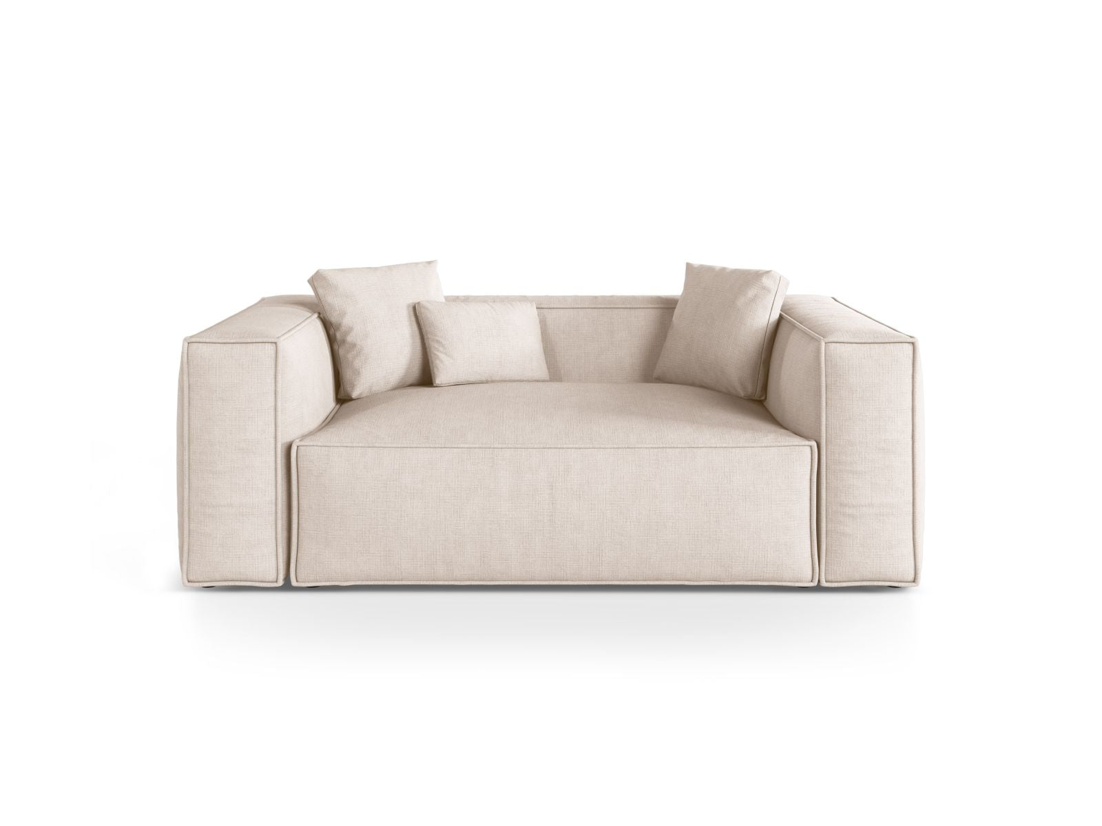 2-Sitzer Sofa Aveiro in Beige-Liberty präsentiert im Onlineshop von KAQTU Design AG. 2er Sofa ist von Cosmopolitan Design