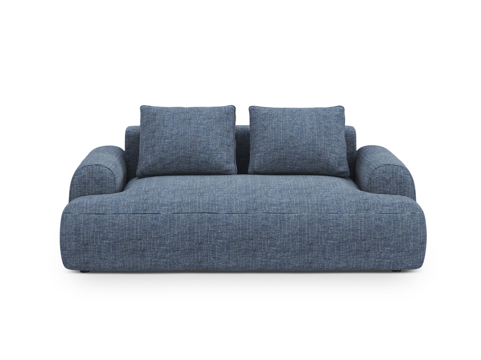 2-Sitzer Sofa Calma in Blue Melange-Baltimore präsentiert im Onlineshop von KAQTU Design AG. 2er Sofa ist von Cosmopolitan Design