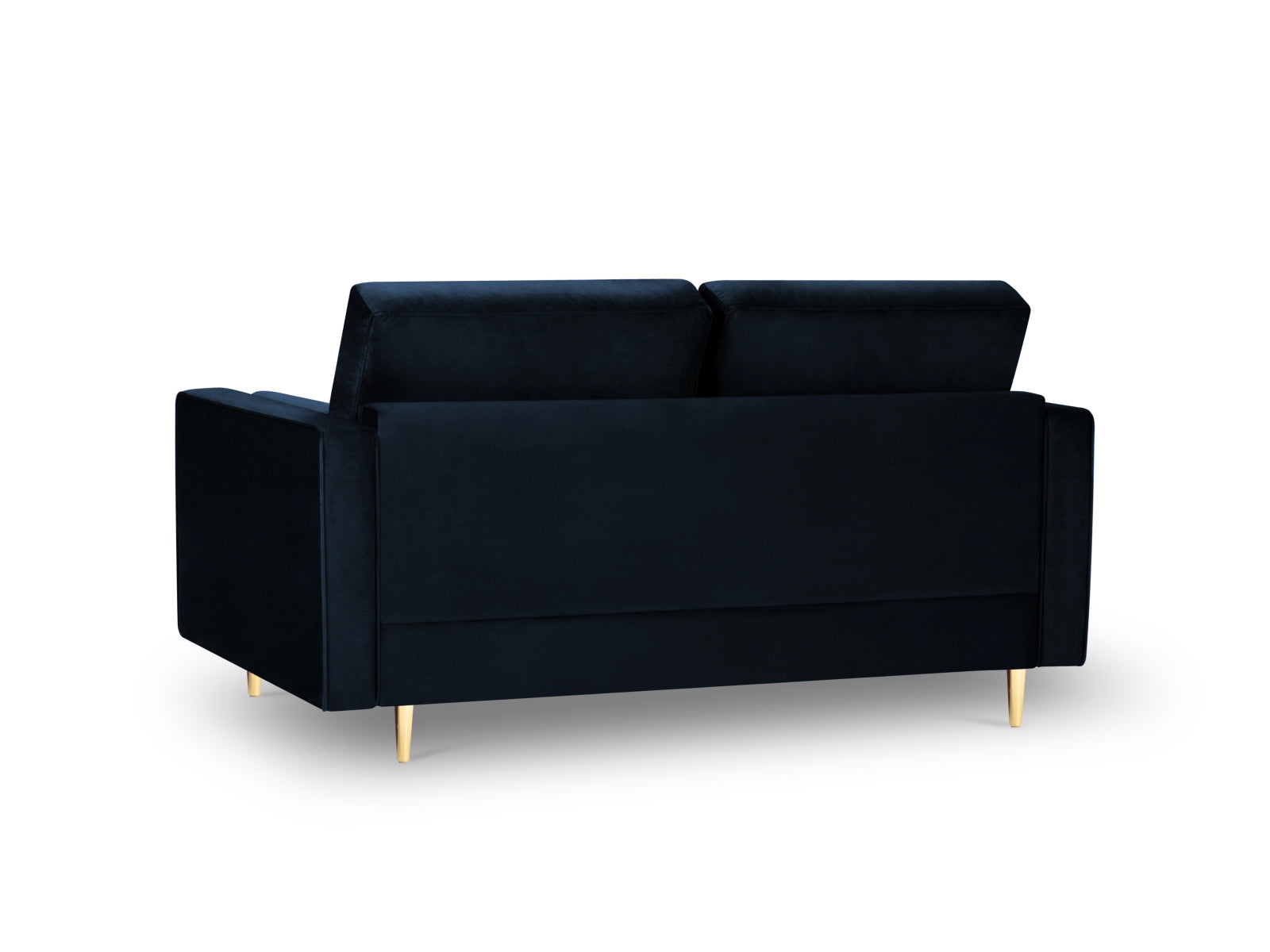 Elegantes 2-Sitzer Sofa Aspen in Royalblau, ideal für moderne Wohnräume, vereint Komfort und stilvolles Design.