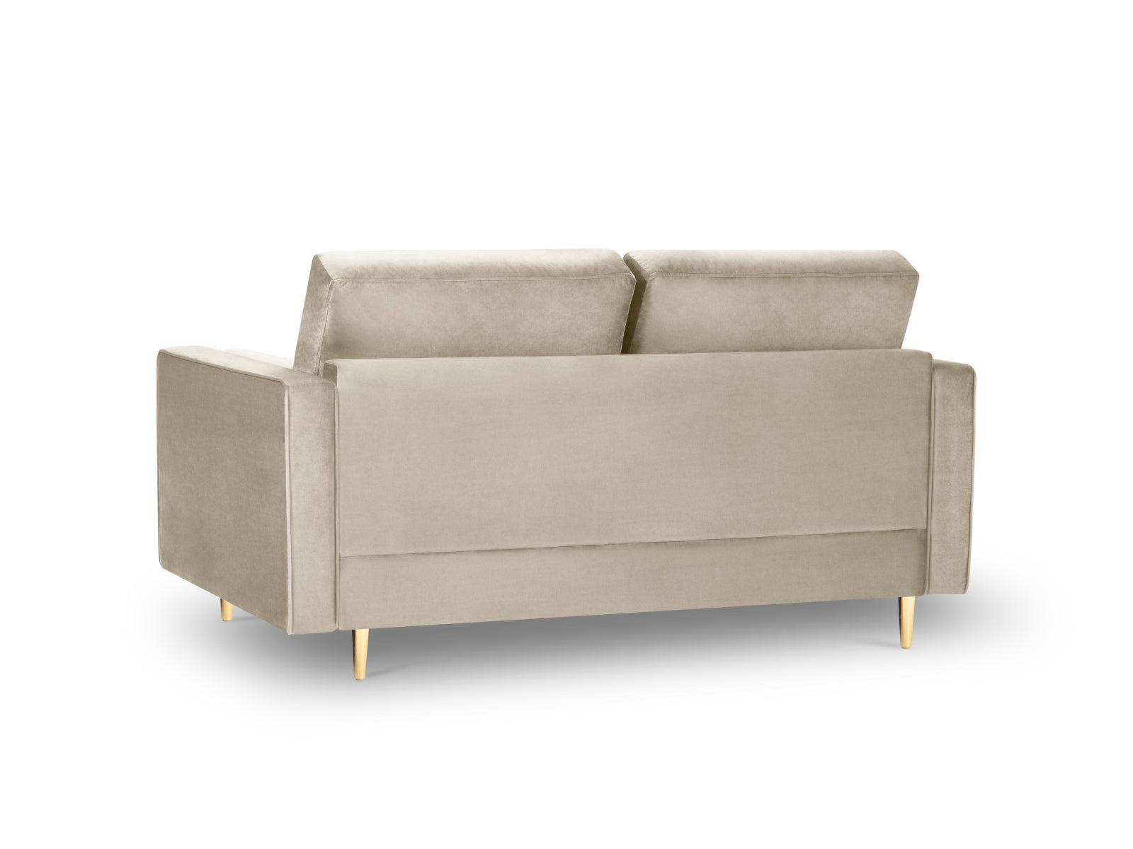 Gemütliches 2-Sitzer Sofa Aspen in edlem Dunkelbeige, perfekt für stilvolle Wohnzimmer und entspannte Abende.