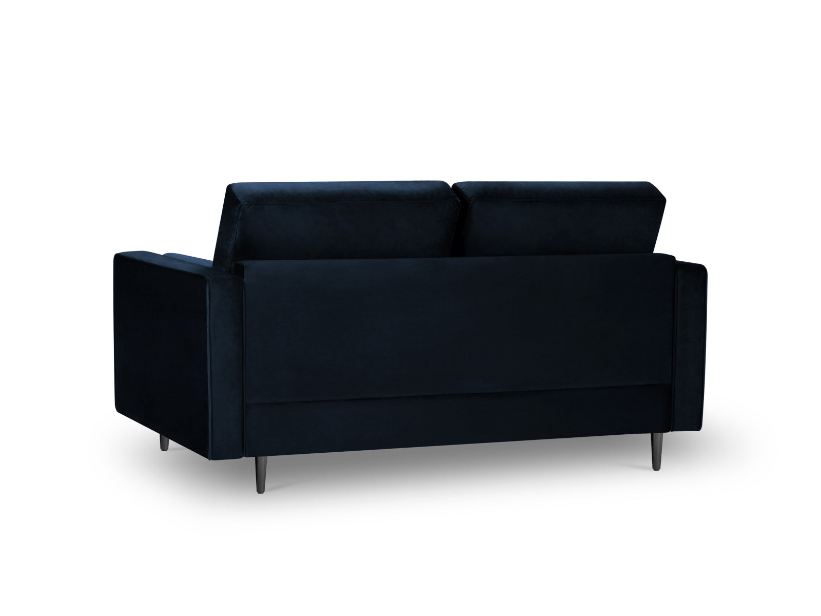 Modernes 2-Sitzer Sofa Aspen in Royalblau, perfekt für stilvolle Wohnräume, bietet Komfort und Eleganz für Ihr Zuhause.