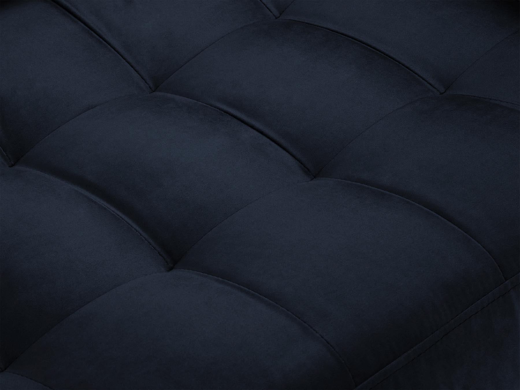 Stilvolles 2-Sitzer Sofa Aspen in Royalblau, perfekt für zeitgemäße Einrichtungen, bietet eine harmonische Kombination aus Eleganz und Bequemlichkeit.