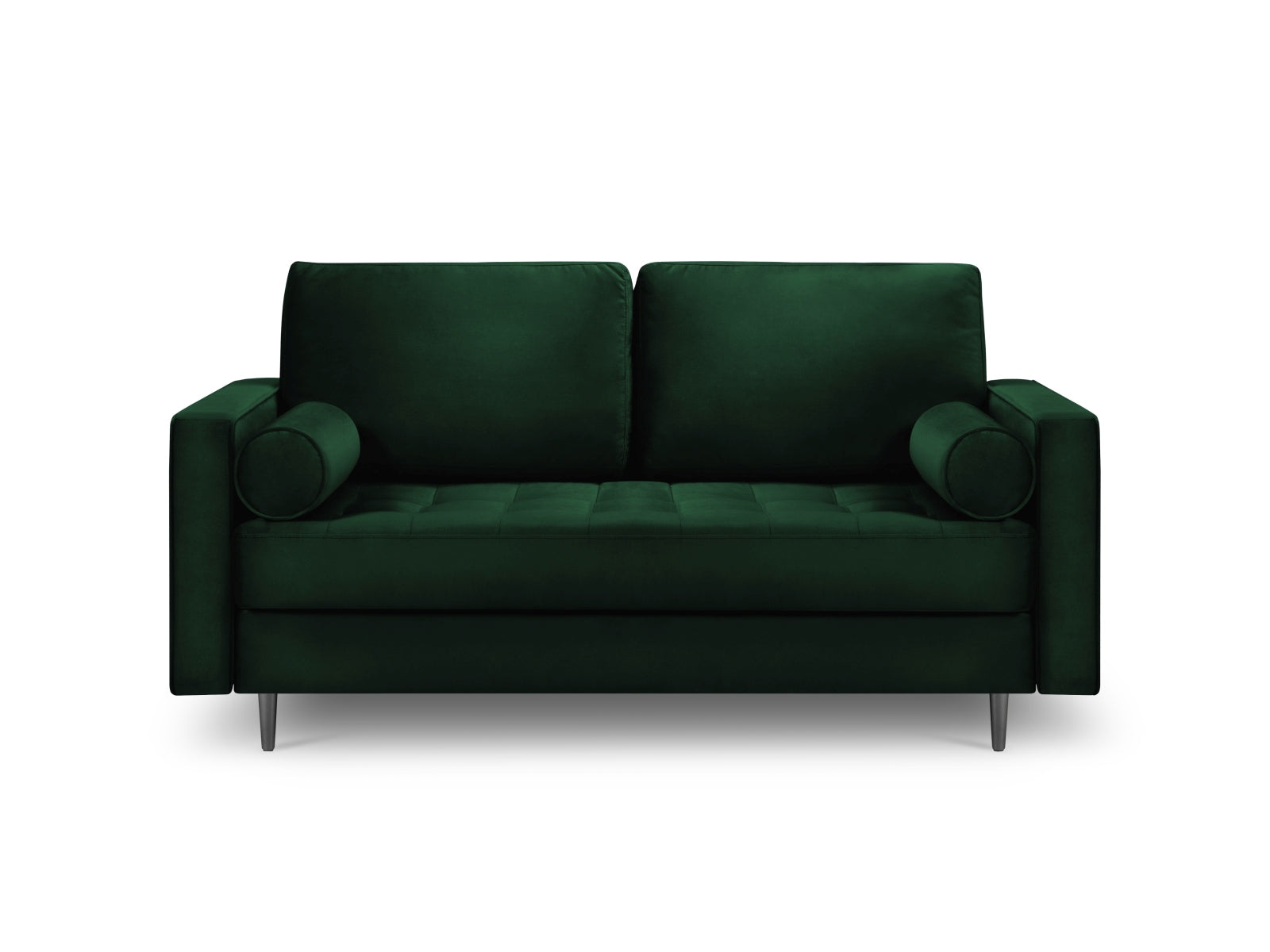 Elegantes 2-Sitzer Sofa Aspen in edlem Flaschengrün, ideal für stilvolle Wohnräume. Hochwertiges Design von Cosmopolitan.