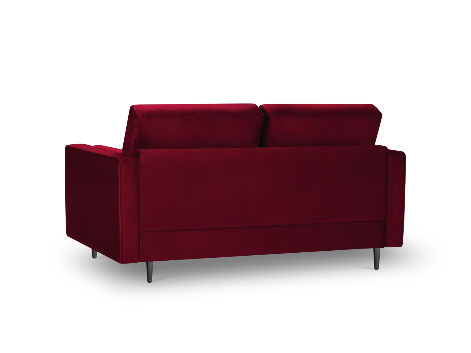 Elegantes 2-Sitzer Sofa Aspen in lebhaftem Rot, ideal für moderne Wohnkonzepte und gemütliche Abende zu zweit.