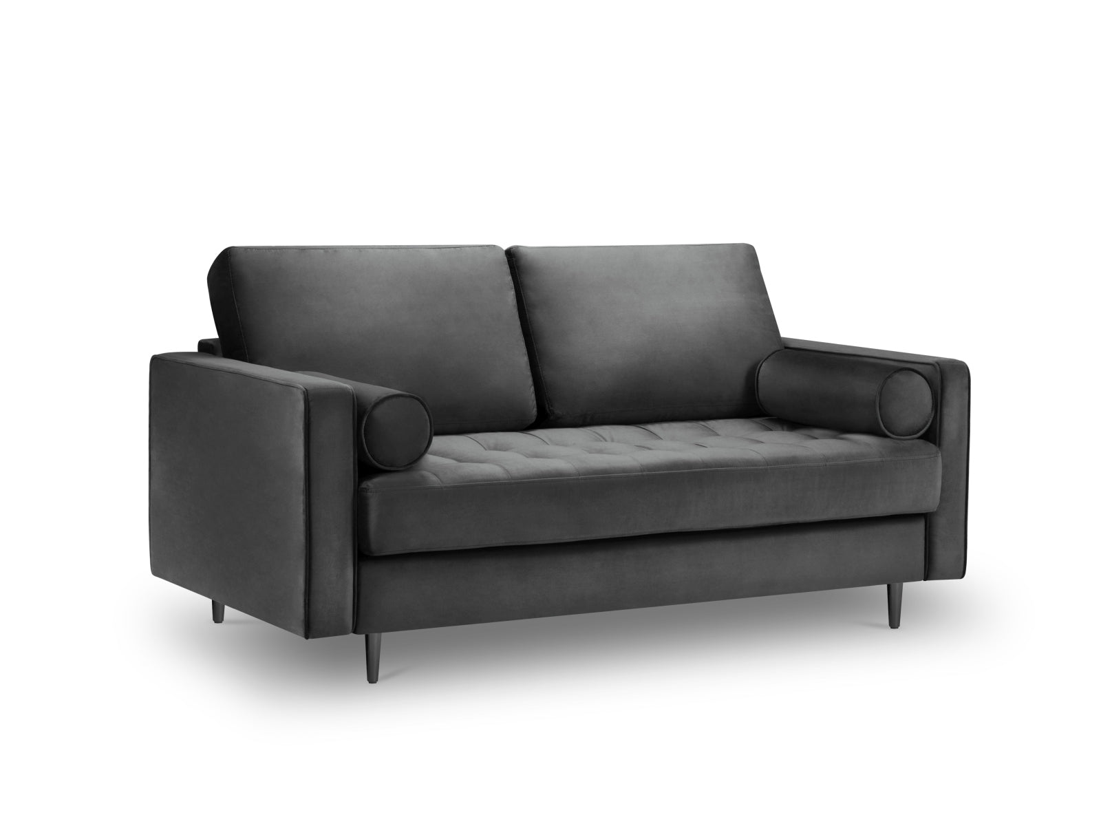 2-Sitzer Sofa Aspen in Dark Grey-Salvador präsentiert im Onlineshop von KAQTU Design AG. 2er Sofa ist von Cosmopolitan Design