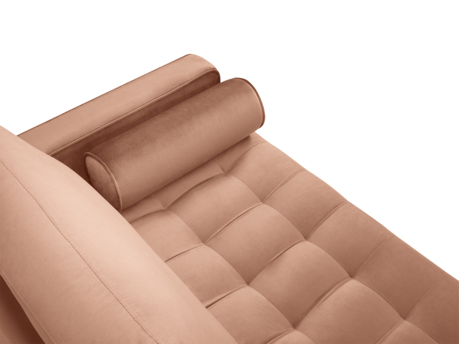 Modernes 2-Sitzer Sofa Aspen in auffälligem Pink, ideal für stilvolle Wohnzimmer und gemütliche Abende mit Freunden.