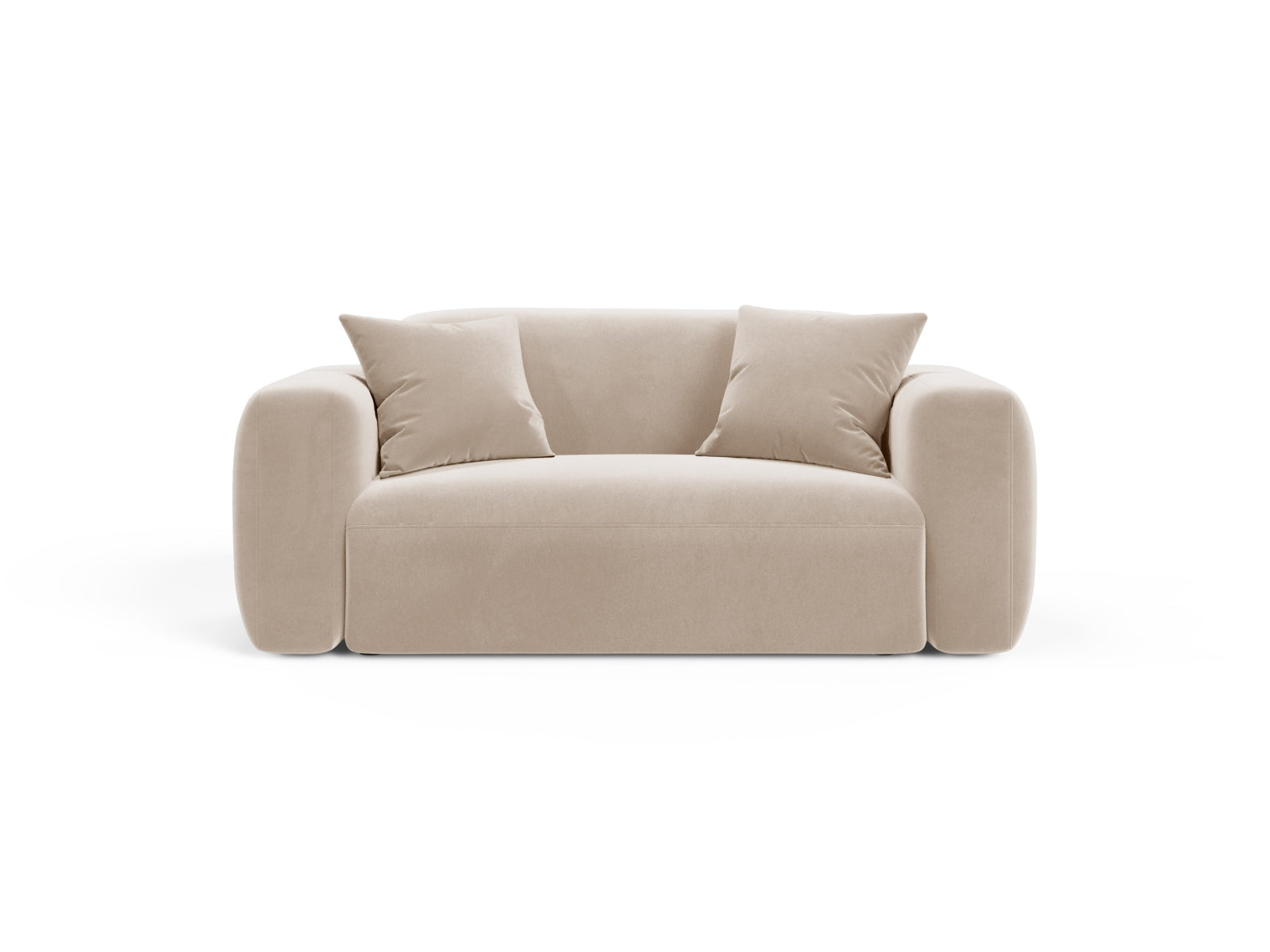 Strino Velour Modular Sofa 2 Sitzer in Beige-Salvador präsentiert im Onlineshop von KAQTU Design AG. 2er Sofa ist von Cosmopolitan Design