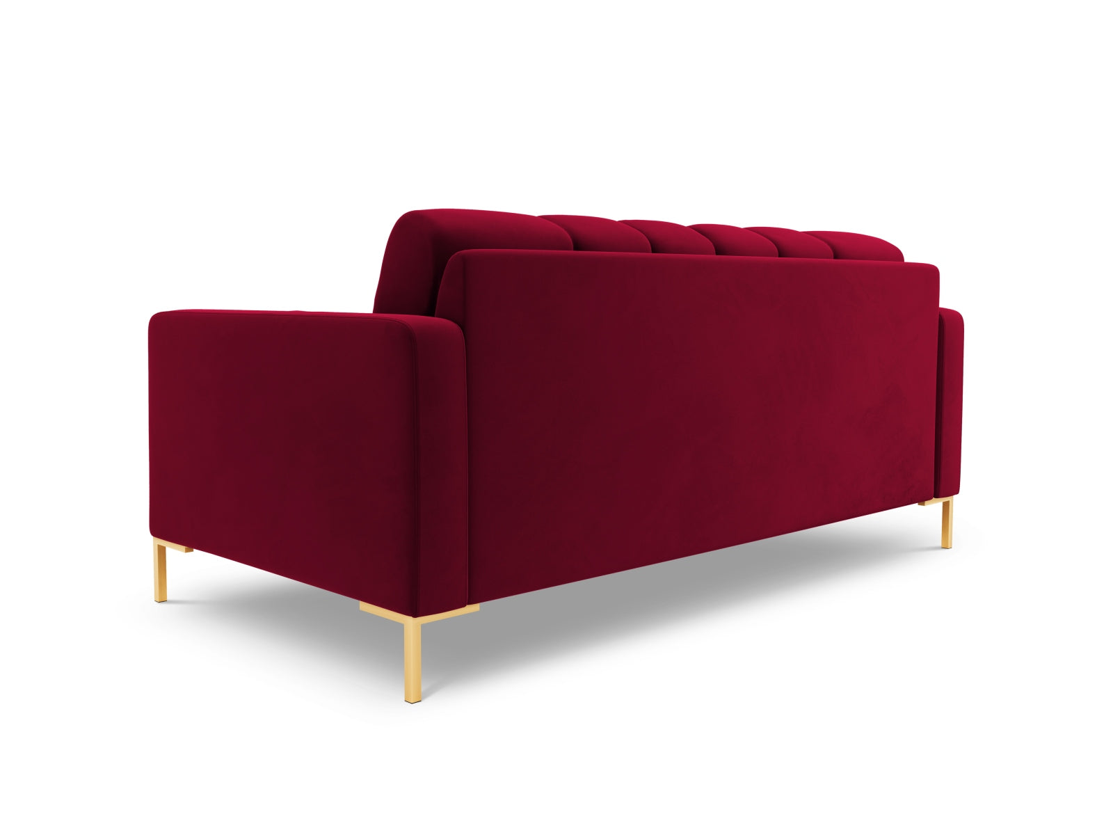 Elegantes 2-Sitzer Sofa Bali in Red-Bluvel, ideal für stilvolle Wohnräume und entspannte Momente zu zweit, erhältlich bei Cosmopolitan Design.