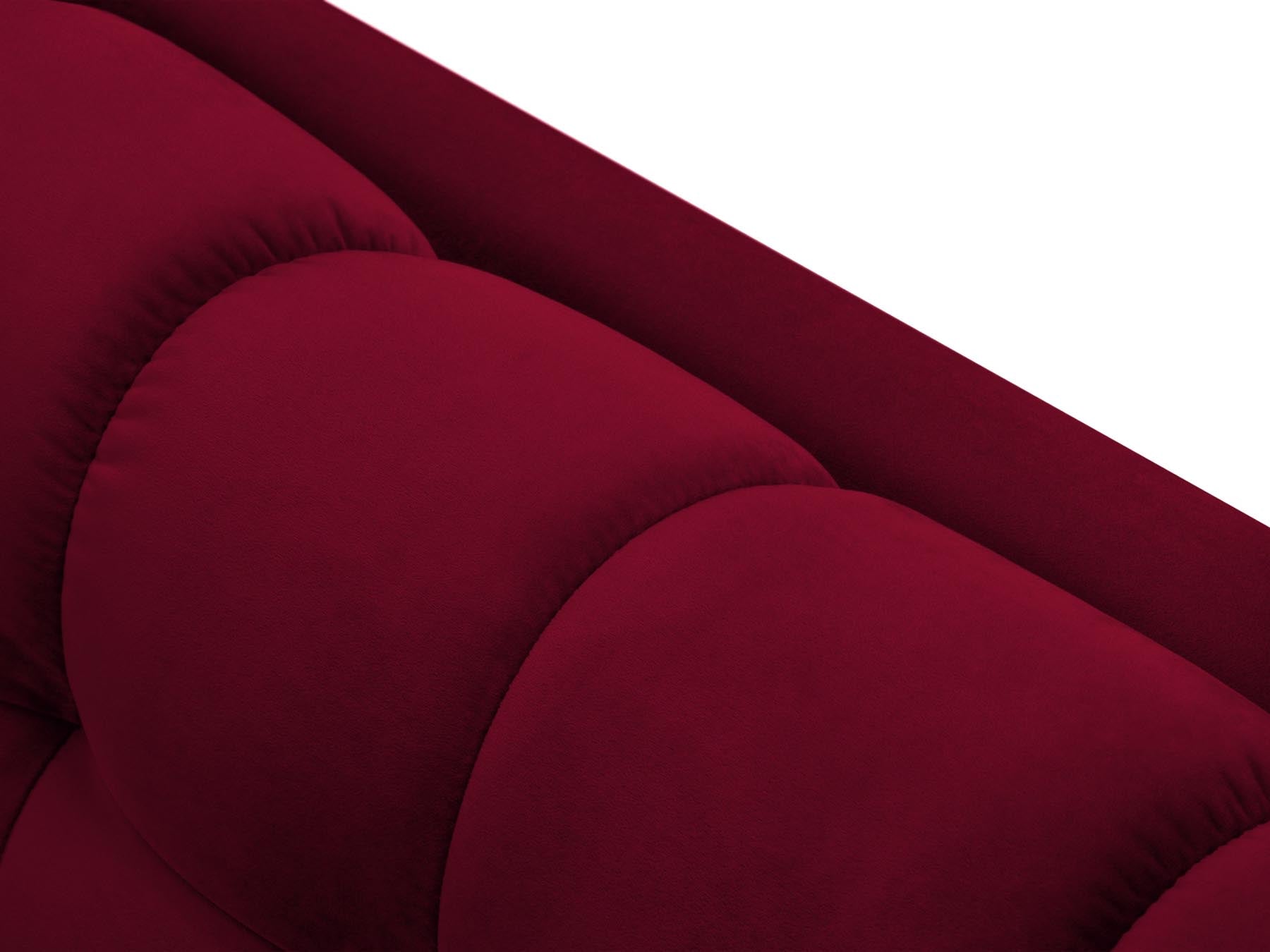 Elegantes 2-Sitzer Sofa Bali in Red-Bluvel, ideal für entspannte Abende und geschmackvolle Wohnräume, erhältlich bei KAQTU Design AG.