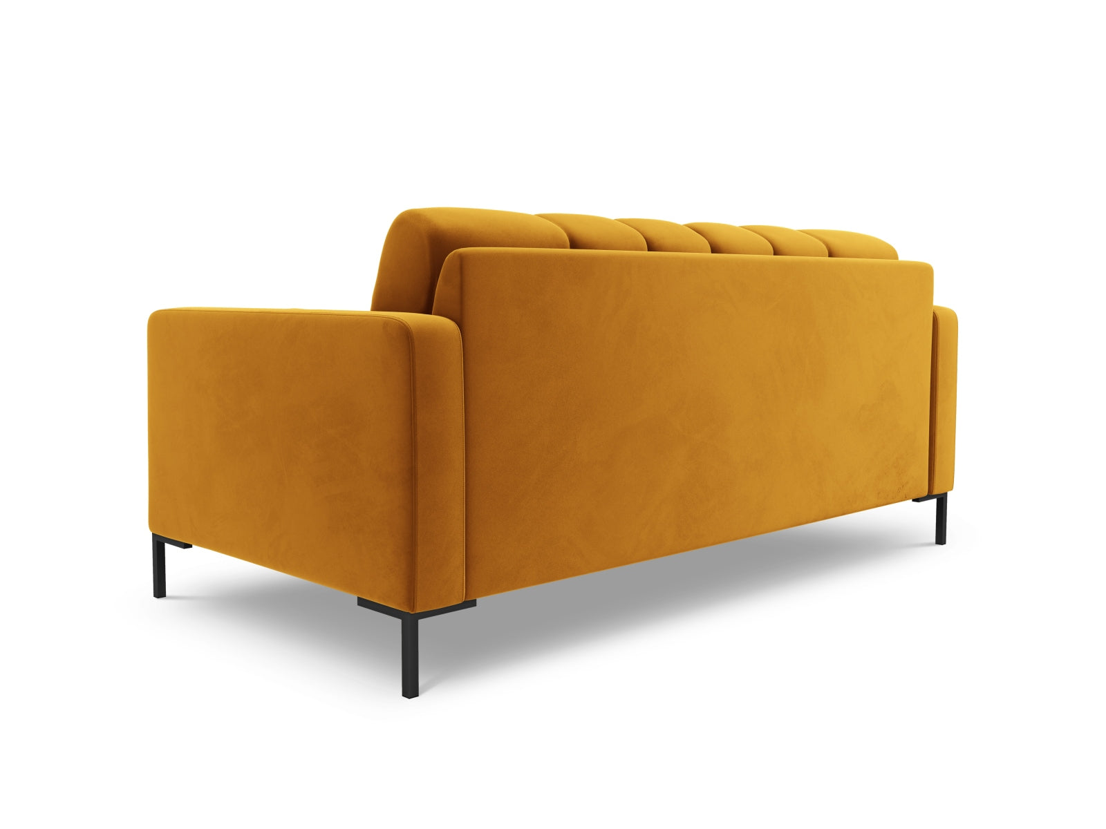Elegantes 2-Sitzer Sofa Bali in frischem Gelb-Bluvel, ideal für ein modernes Wohnambiente und entspannte Stunden.
