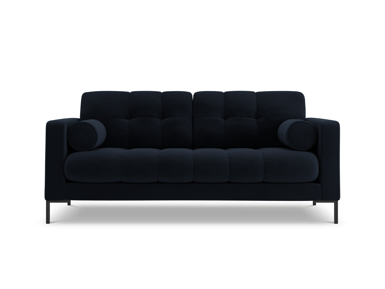 2-Sitzer Sofa Bali in Dark Blue-Bluvel präsentiert im Onlineshop von KAQTU Design AG. 2er Sofa ist von Cosmopolitan Design