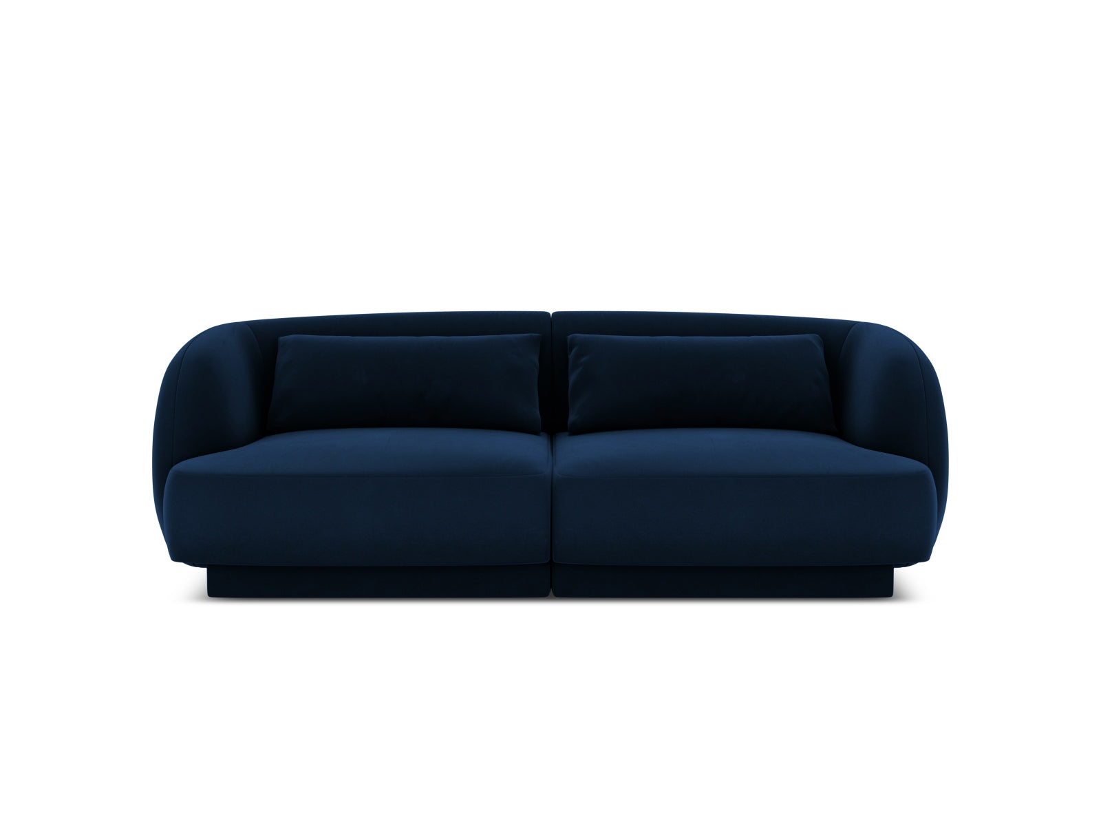 Tulum Velour Sofa 2 Sitzer 90cm in Royal Blue-Bluvel präsentiert im Onlineshop von KAQTU Design AG. 2er Sofa ist von Cosmopolitan Design