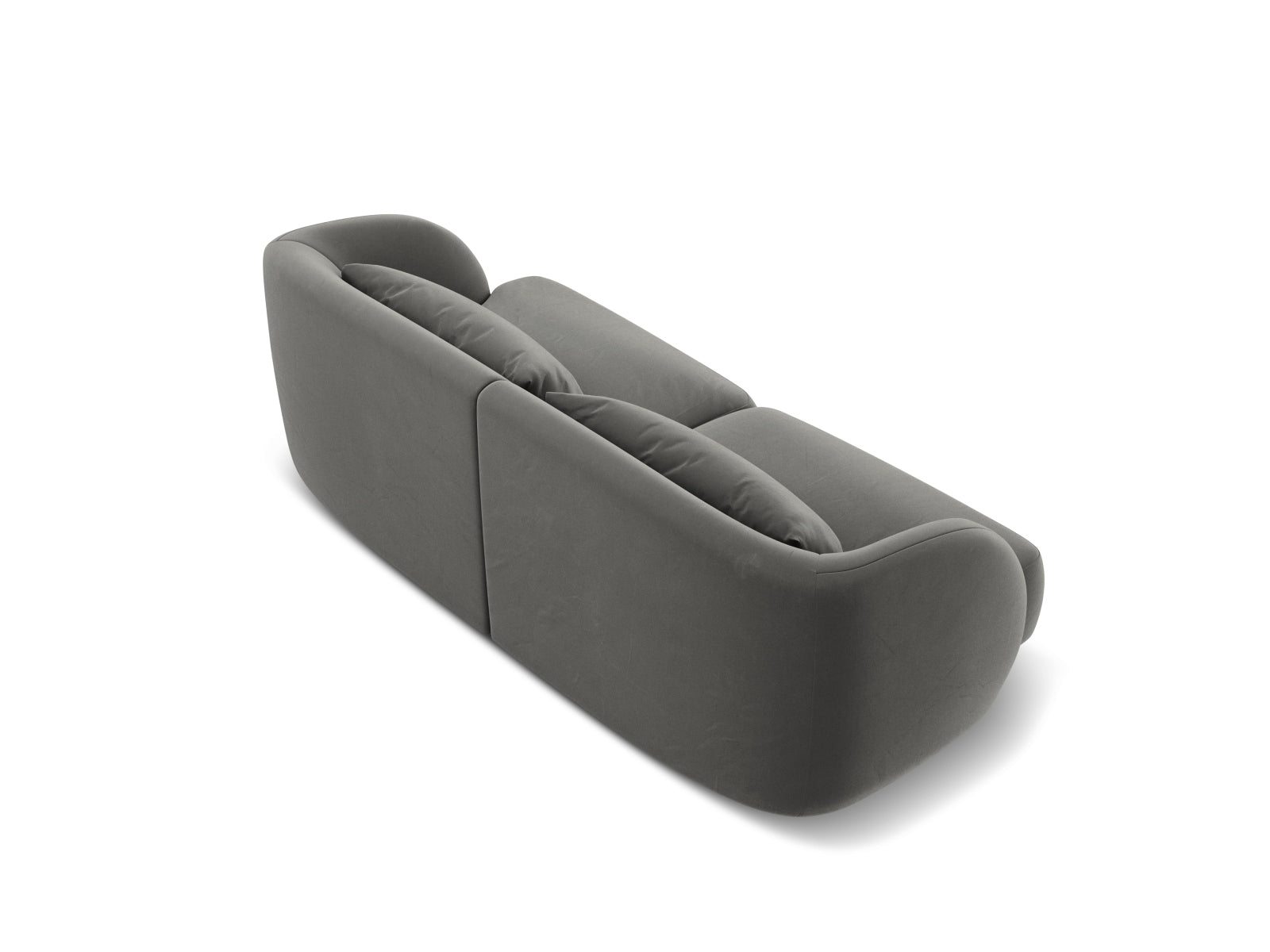 Tulum Velour Sofa 2 Sitzer 90cm in Light Grey präsentiert im Onlineshop von KAQTU Design AG. 2er Sofa ist von Cosmopolitan Design