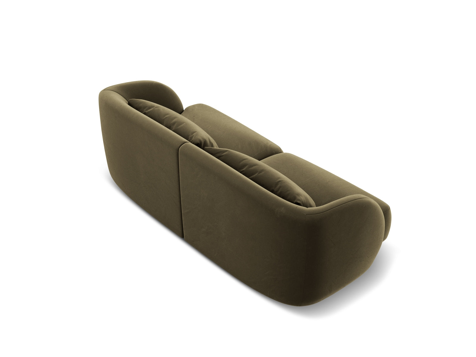 Tulum Velour Sofa 2 Sitzer 90cm in Green präsentiert im Onlineshop von KAQTU Design AG. 2er Sofa ist von Cosmopolitan Design