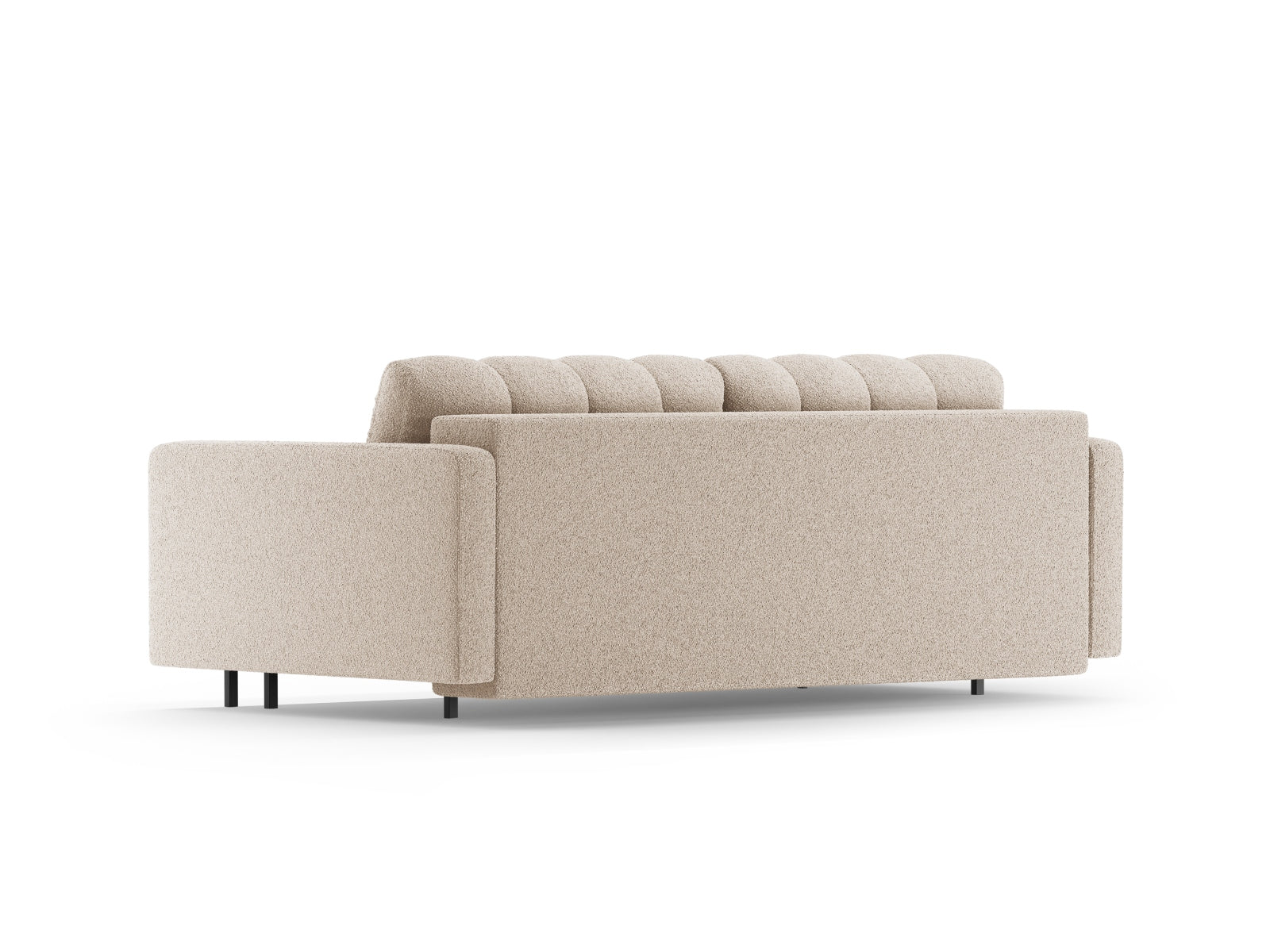 Beige 3-Sitzer Sofa Bali von Cosmopolitan Design, stilvoll und vielseitig, ideal für Gästeübernachtungen und zur Aufbewahrung von Gegenständen.