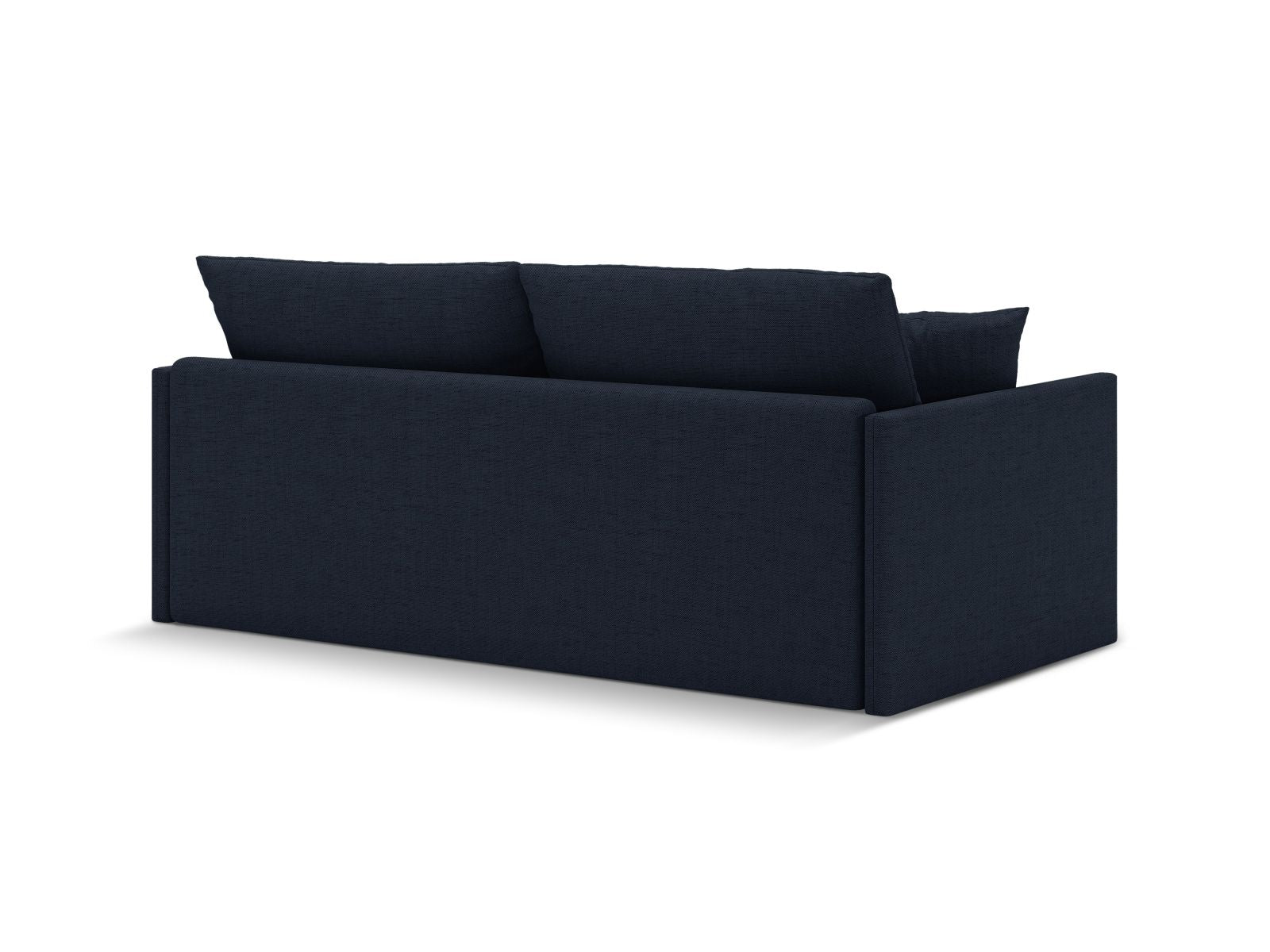 Elegantes 3-Sitzer Sofa Shannon in Royal Blue, ideal für stilvolle Wohnräume und als praktisches Schlafsofa für Übernachtungsgäste.