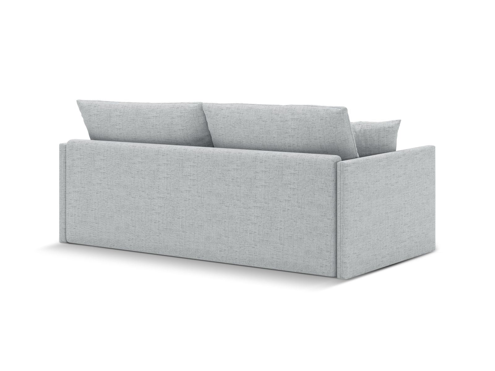 Elegantes 3-Sitzer Sofa Shannon in stilvollem Grau, ideal als Schlafgelegenheit und für entspannte Stunden im Wohnzimmer.