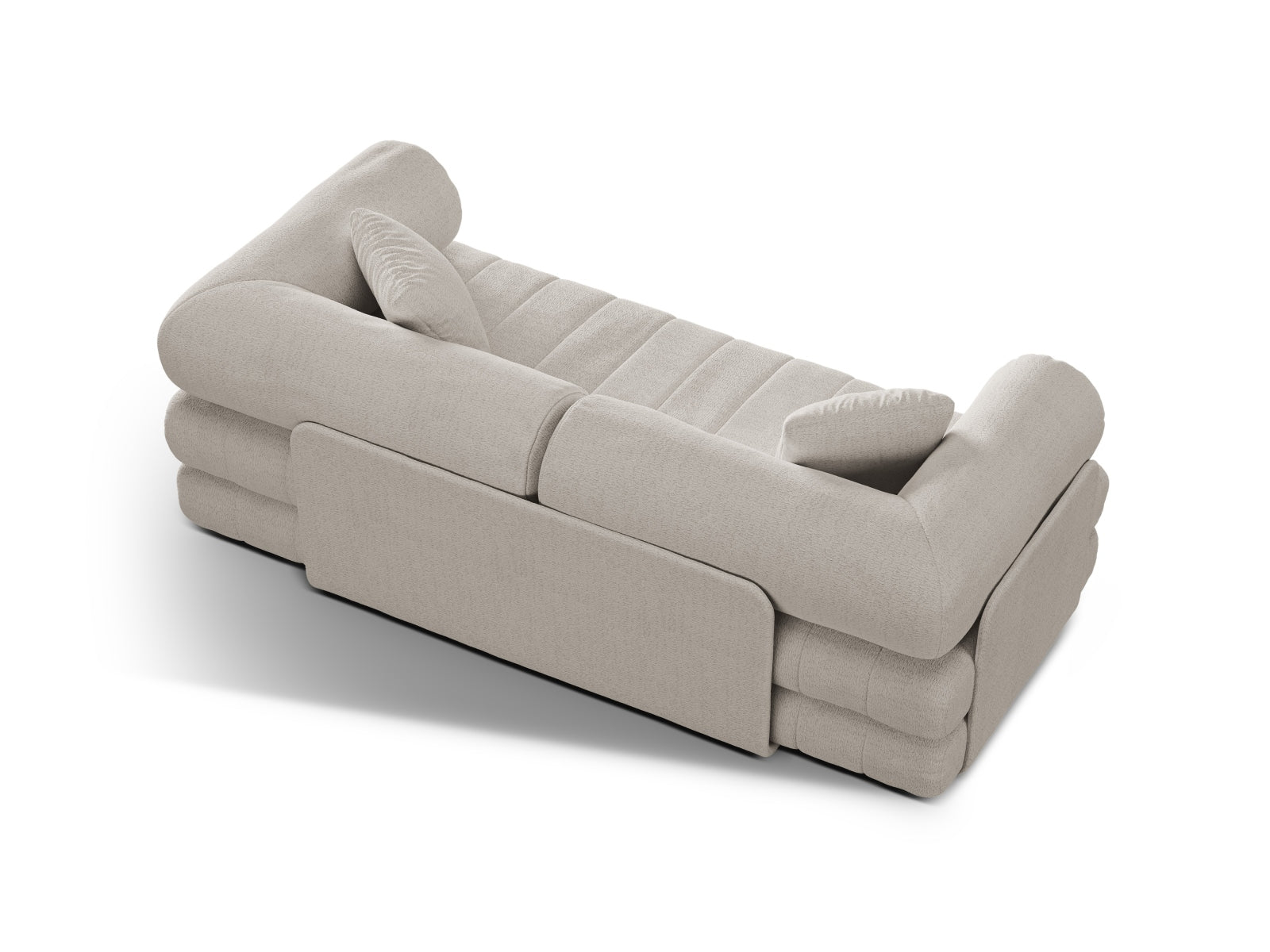 Kemi Sofa mit Schlaffunktion 3 Sitzer in Light Beige präsentiert im Onlineshop von KAQTU Design AG. Bettsofa ist von Cosmopolitan Design