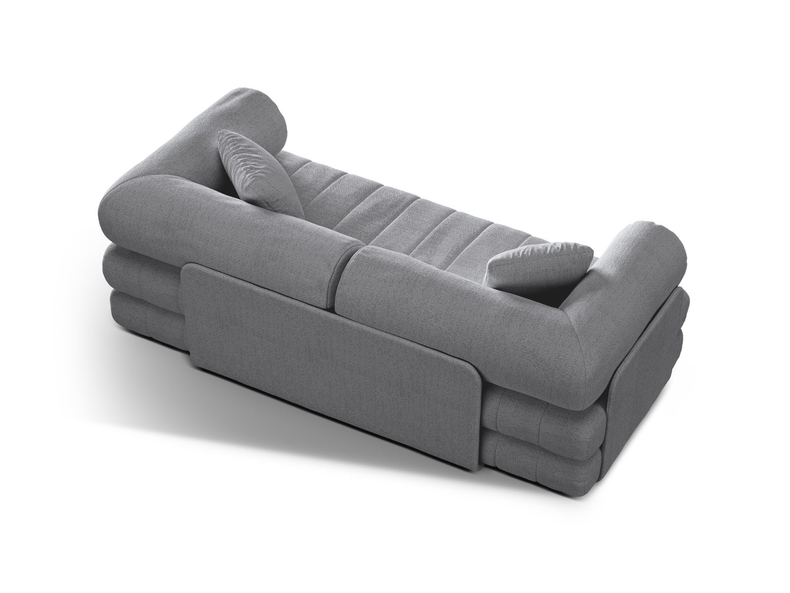 Kemi Sofa mit Schlaffunktion 3 Sitzer in Grey präsentiert im Onlineshop von KAQTU Design AG. Bettsofa ist von Cosmopolitan Design