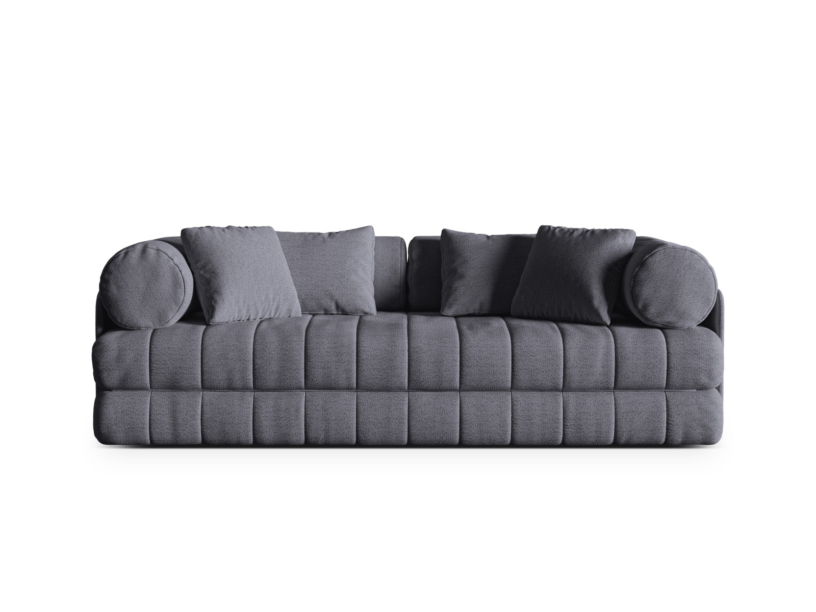 Kemi Sofa mit Schlaffunktion 3 Sitzer in Graphite-CORAL präsentiert im Onlineshop von KAQTU Design AG. Bettsofa ist von Cosmopolitan Design