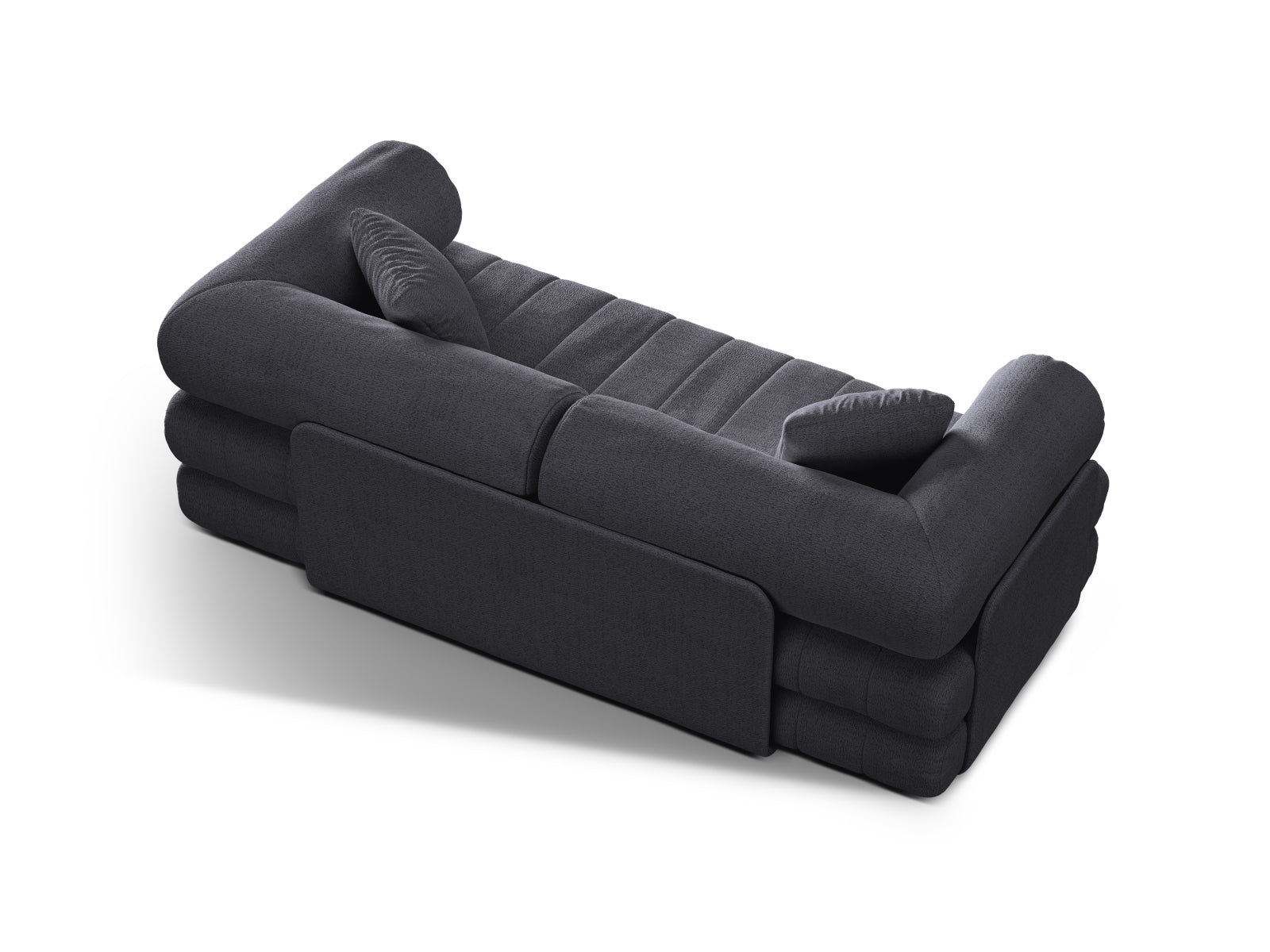 Kemi Sofa mit Schlaffunktion 3 Sitzer in Graphite präsentiert im Onlineshop von KAQTU Design AG. Bettsofa ist von Cosmopolitan Design