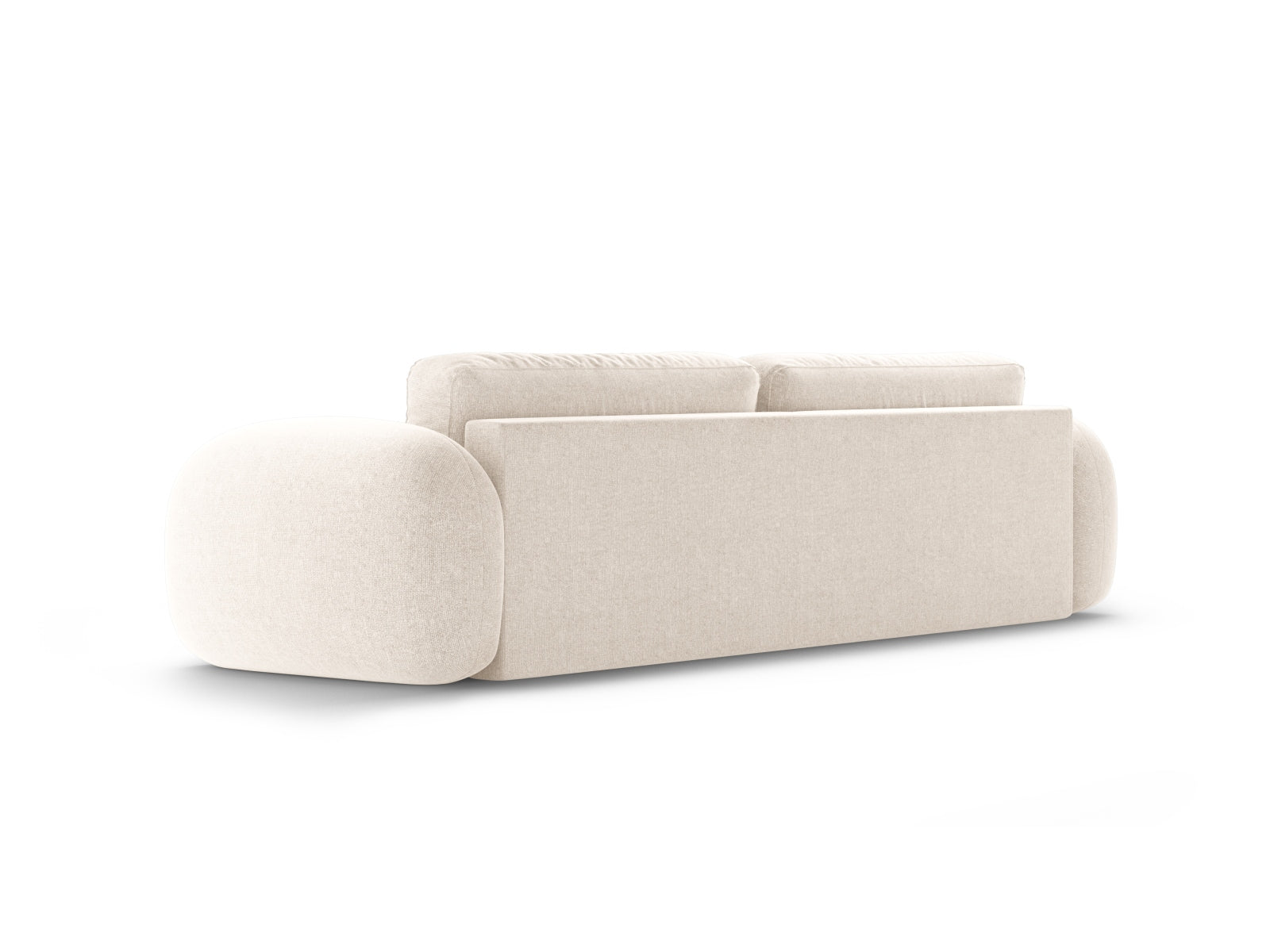 Tonale Sofa mit Schlaffunktion und Stauraum 3 Sitzer in Light Beige präsentiert im Onlineshop von KAQTU Design AG. Bettsofa ist von Cosmopolitan Design