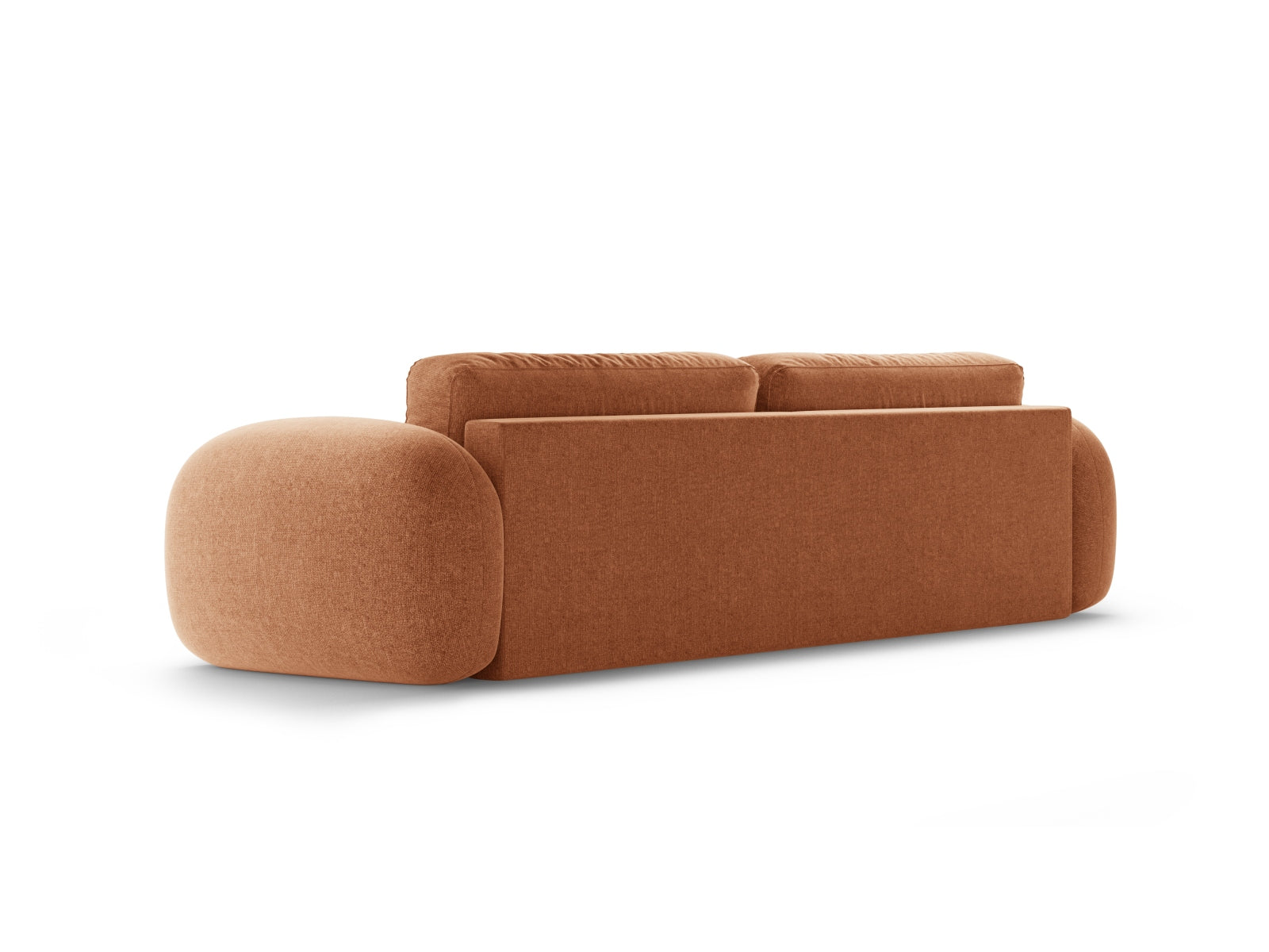 Tonale Sofa mit Schlaffunktion und Stauraum 3 Sitzer in Brick präsentiert im Onlineshop von KAQTU Design AG. Bettsofa ist von Cosmopolitan Design