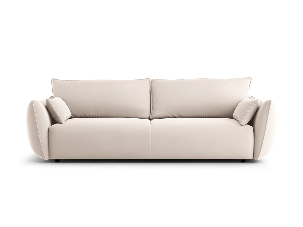 3-Sitzer Sofa Matera mit Schlaffunktion und Stauraum in Beige-Salvador präsentiert im Onlineshop von KAQTU Design AG. Bettsofa ist von Cosmopolitan Design