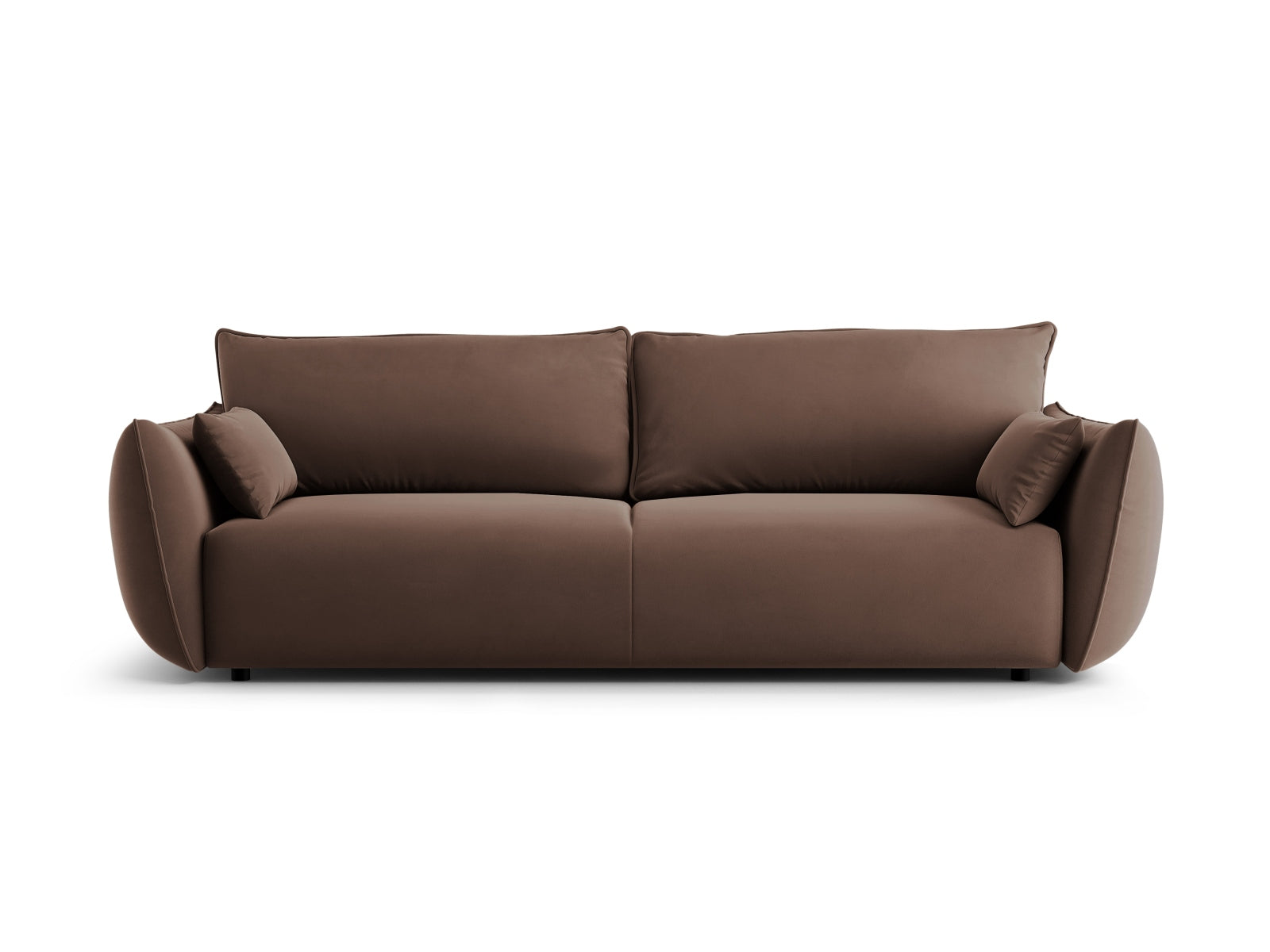 3-Sitzer Sofa Matera mit Schlaffunktion und Stauraum in Chocolate-Salvador präsentiert im Onlineshop von KAQTU Design AG. Bettsofa ist von Cosmopolitan Design
