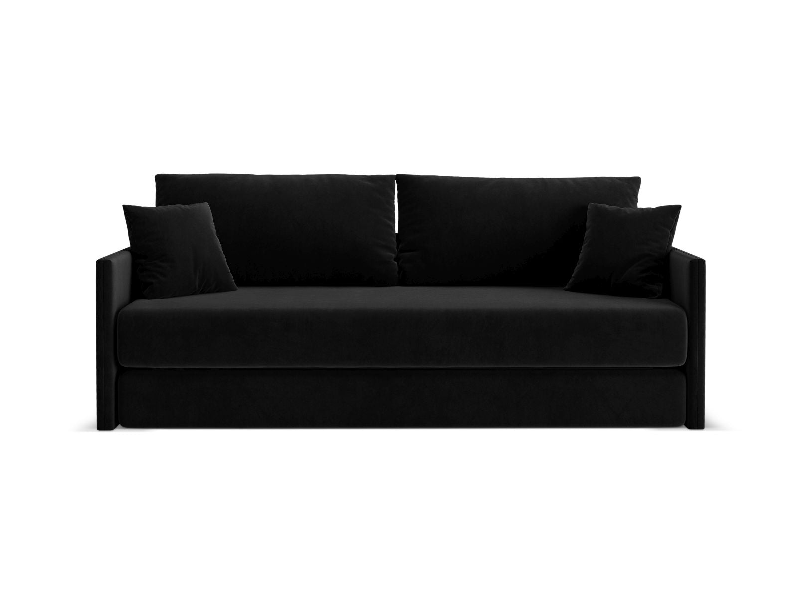 3-Sitzer Sofa mit Schlaffunktion Shannon in Black-Salvador präsentiert im Onlineshop von KAQTU Design AG. Bettsofa ist von Cosmopolitan Design