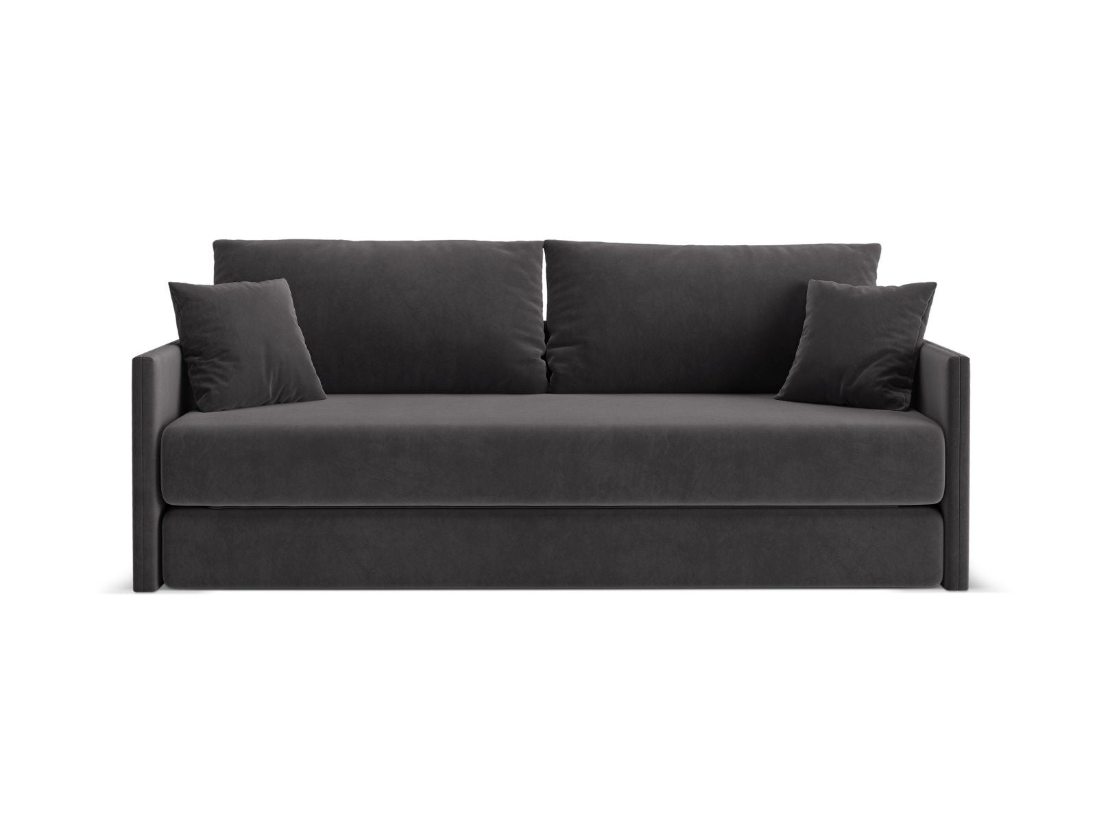 3-Sitzer Sofa mit Schlaffunktion Shannon in Dark Grey-Salvador präsentiert im Onlineshop von KAQTU Design AG. Bettsofa ist von Cosmopolitan Design