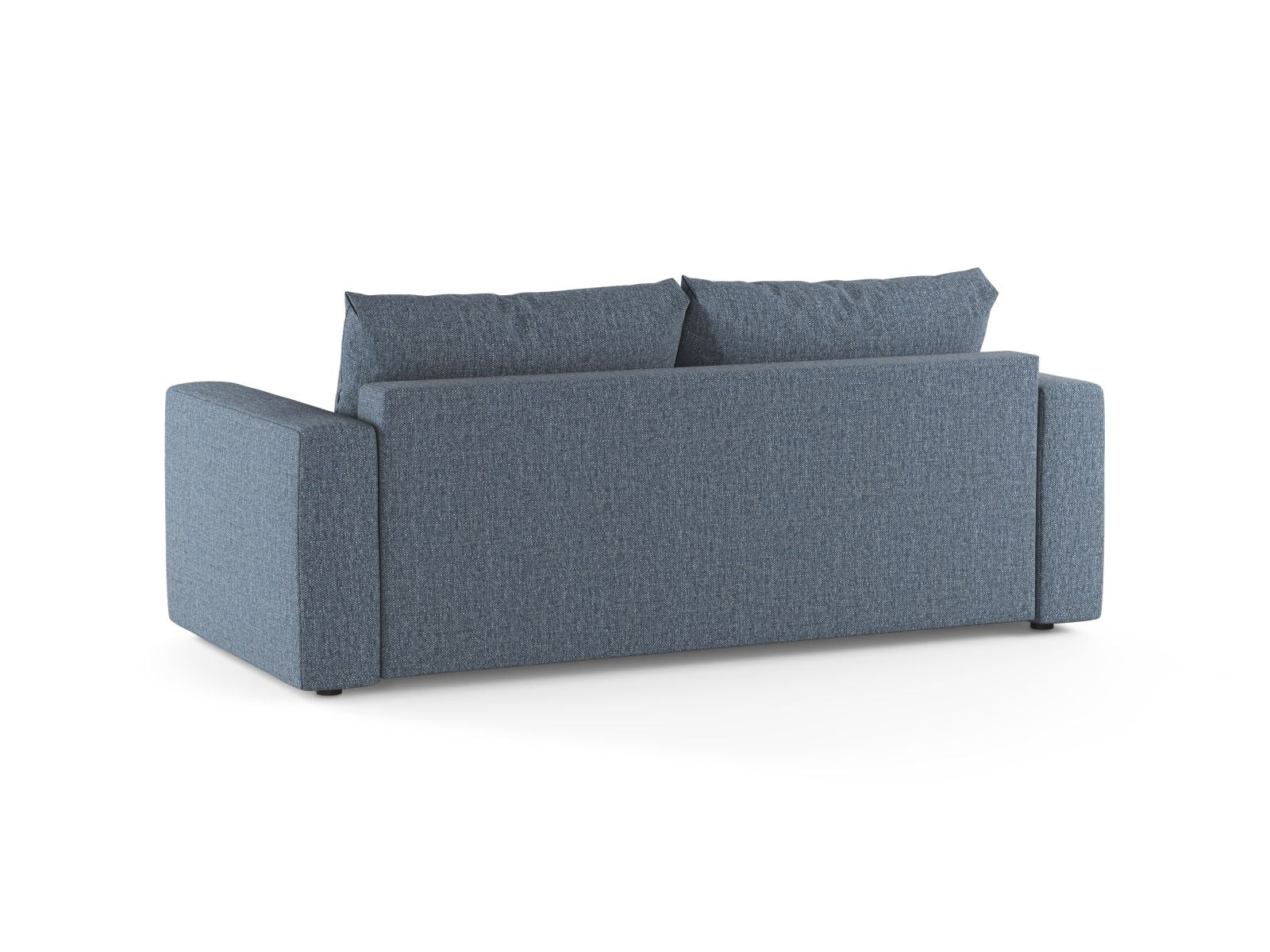 Stylisches 3-Sitzer Sofa Grena in tiefem Blau, perfekt für entspannte Abende und als funktionales Bettsofa für Gäste.