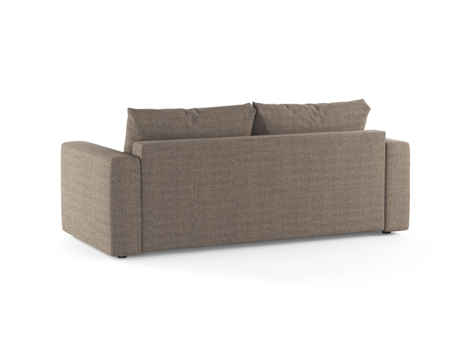 Stylisches 3-Sitzer Sofa Grena in sanftem Beige, perfekt für moderne Wohnräume und als praktisches Bettsofa für Gäste.