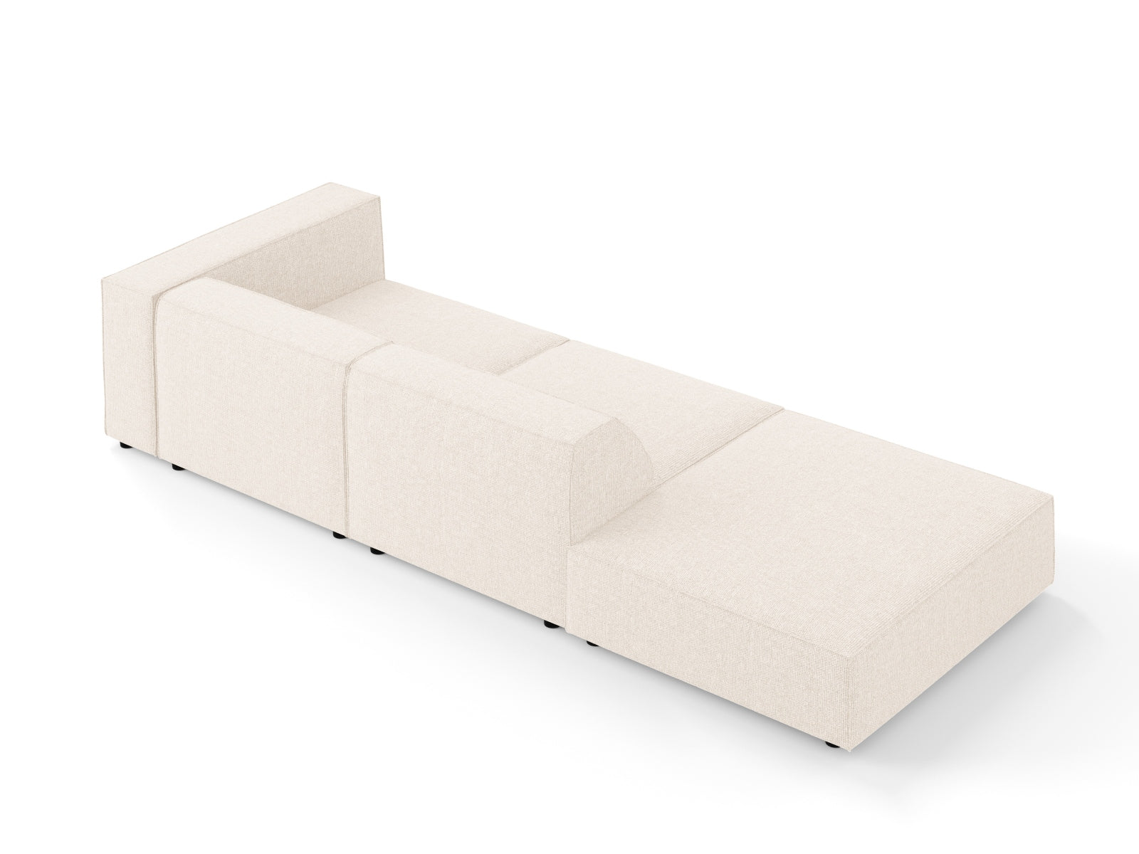 Arendal Sofa links 4 Sitzer in Light Beige präsentiert im Onlineshop von KAQTU Design AG. L-Sofa links ist von Cosmopolitan Design