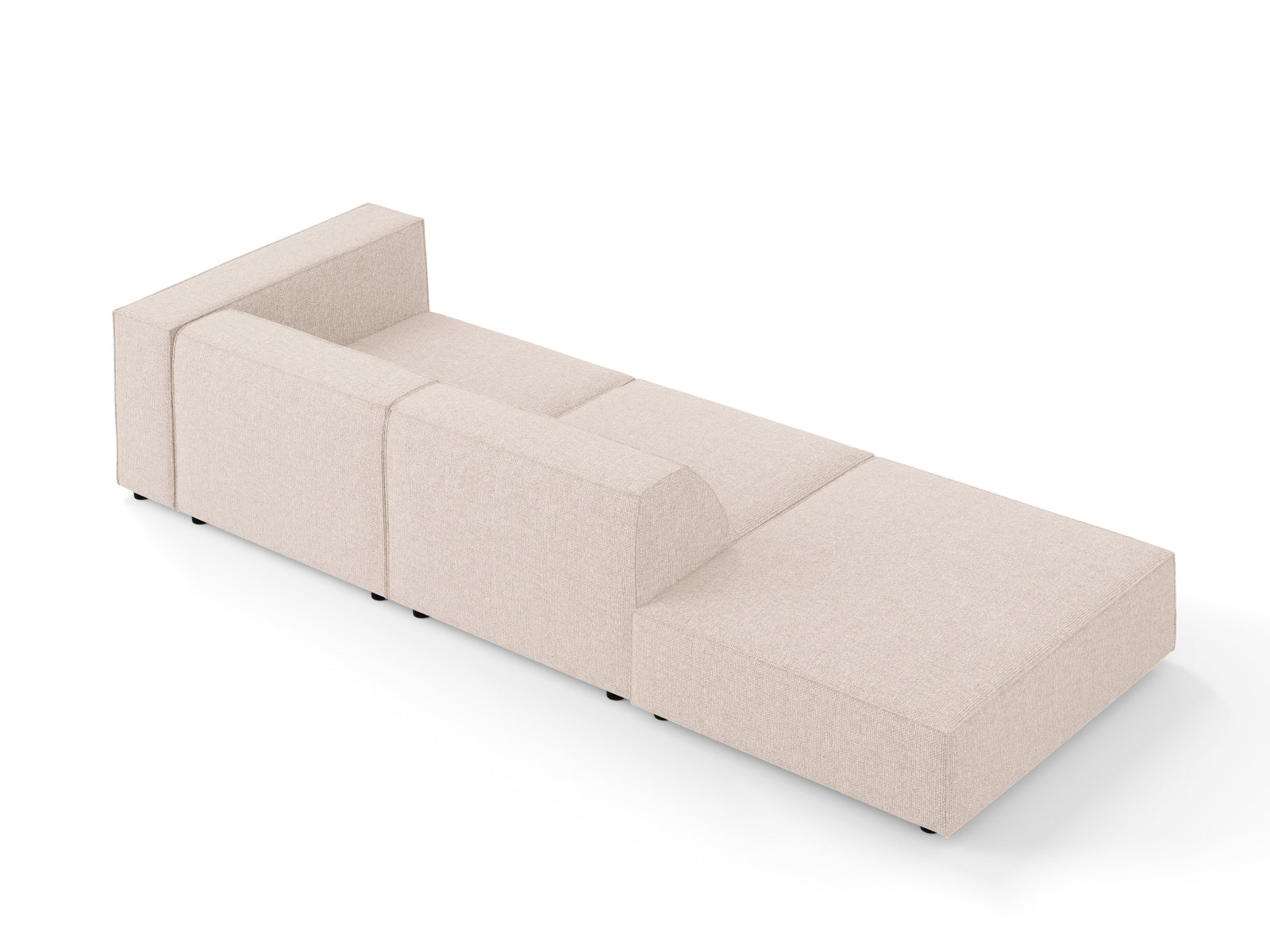 Arendal Sofa links 4 Sitzer in Beige präsentiert im Onlineshop von KAQTU Design AG. L-Sofa links ist von Cosmopolitan Design