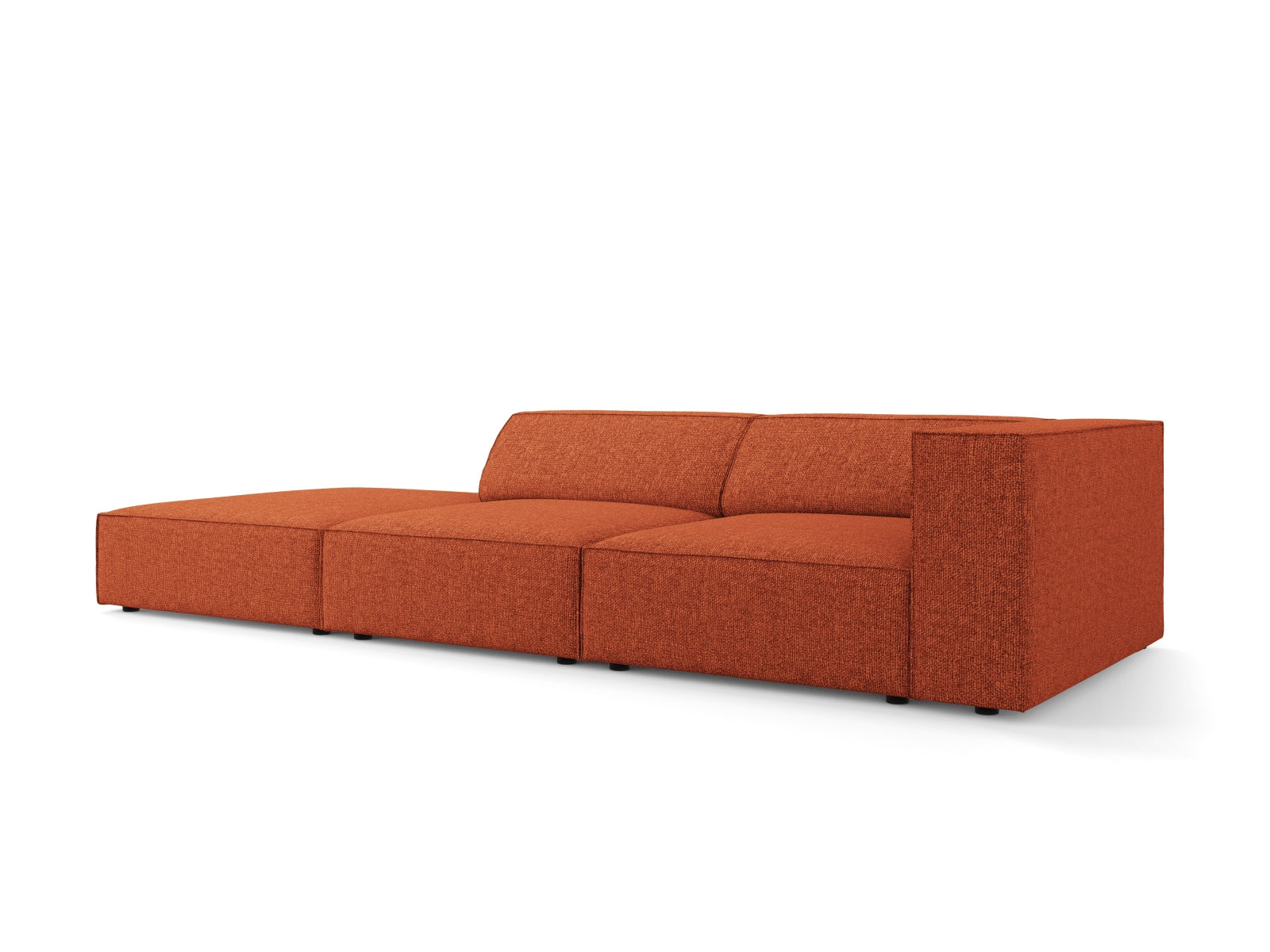 Arendal Sofa links 4 Sitzer in Terracotta präsentiert im Onlineshop von KAQTU Design AG. L-Sofa links ist von Cosmopolitan Design