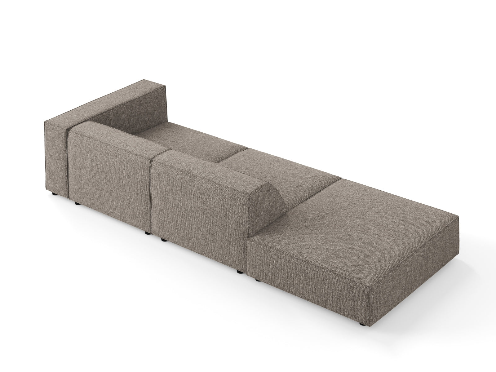 Arendal Sofa links 4 Sitzer in Grey präsentiert im Onlineshop von KAQTU Design AG. L-Sofa links ist von Cosmopolitan Design