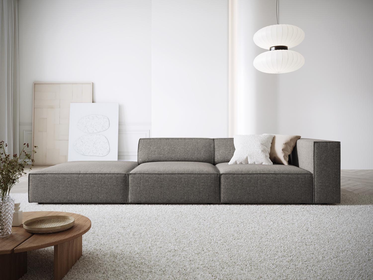 Arendal Sofa links 4 Sitzer in Grey präsentiert im Onlineshop von KAQTU Design AG. L-Sofa links ist von Cosmopolitan Design