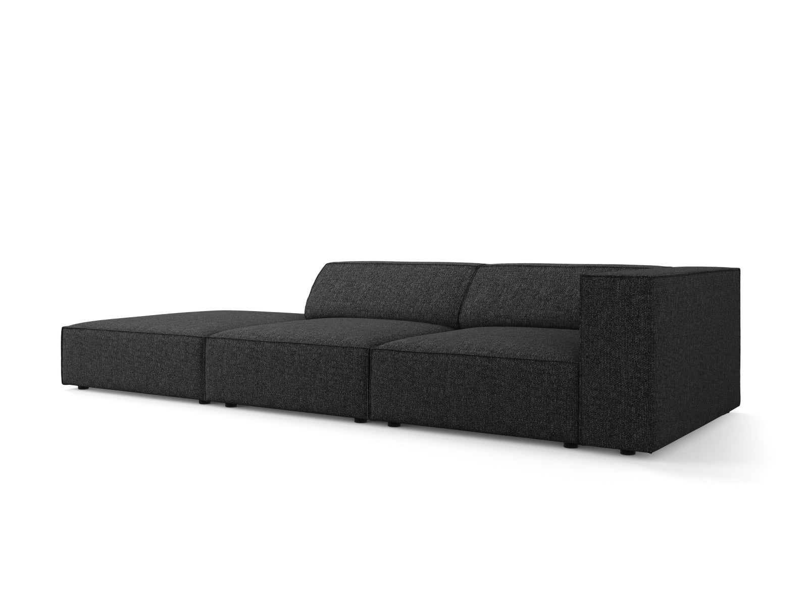 Arendal Sofa links 4 Sitzer in Black präsentiert im Onlineshop von KAQTU Design AG. L-Sofa links ist von Cosmopolitan Design