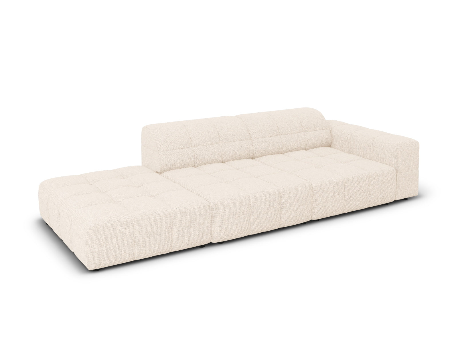 Chicago Sofa links 3 Sitzer 102cm in Light Beige präsentiert im Onlineshop von KAQTU Design AG. L-Sofa links ist von Cosmopolitan Design