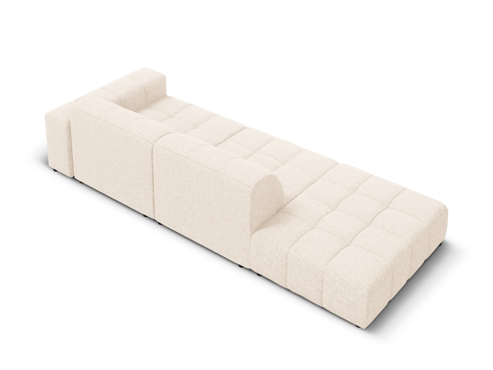 Chicago Sofa links 3 Sitzer 102cm in Light Beige präsentiert im Onlineshop von KAQTU Design AG. L-Sofa links ist von Cosmopolitan Design