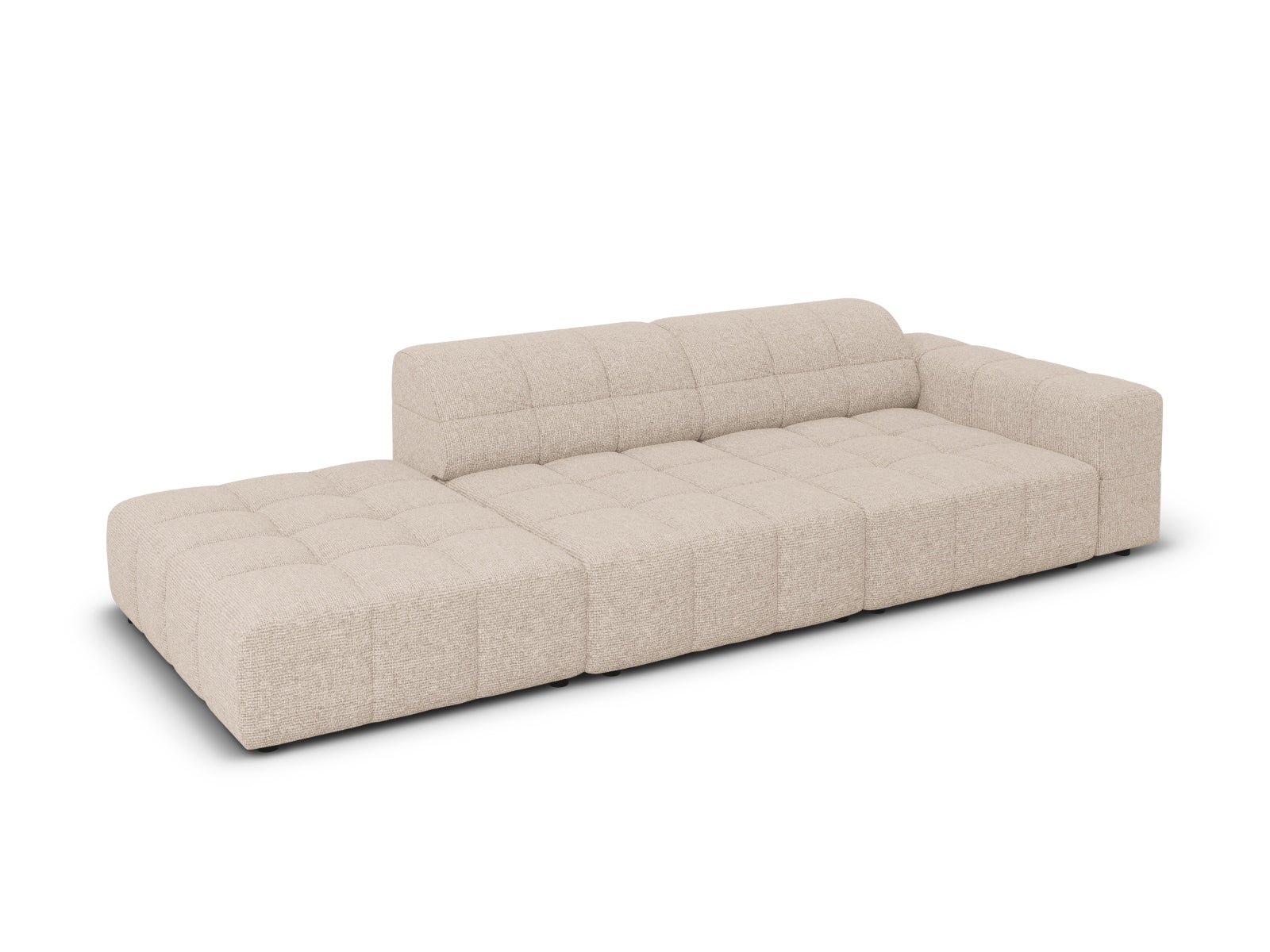 Chicago Sofa links 3 Sitzer 102cm in Beige präsentiert im Onlineshop von KAQTU Design AG. L-Sofa links ist von Cosmopolitan Design