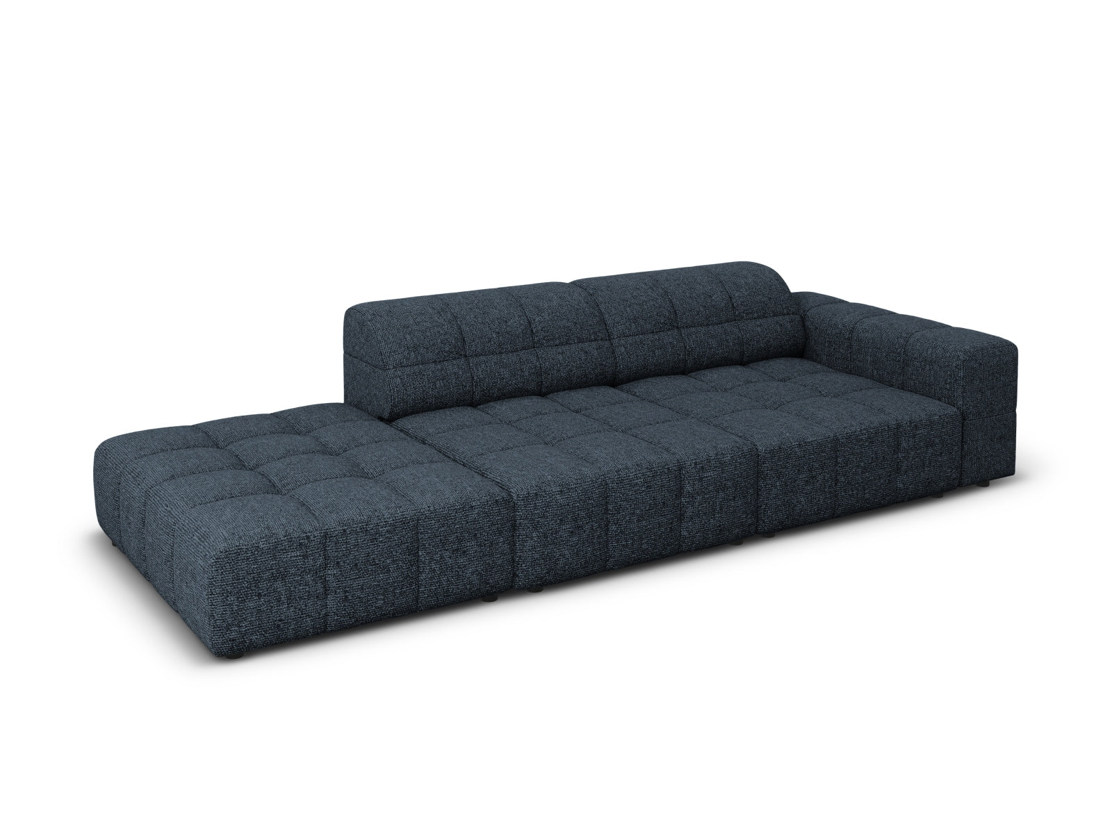 Chicago Sofa links 3 Sitzer 102cm in Royal Blue präsentiert im Onlineshop von KAQTU Design AG. L-Sofa links ist von Cosmopolitan Design