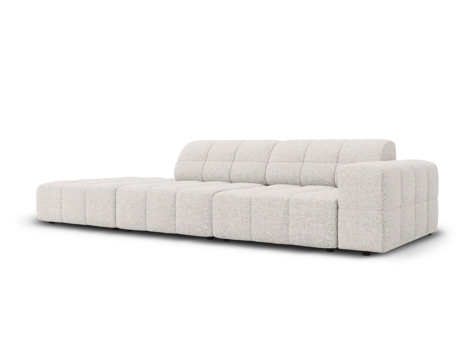 Chicago Sofa links 3 Sitzer 102cm in Light Grey präsentiert im Onlineshop von KAQTU Design AG. L-Sofa links ist von Cosmopolitan Design